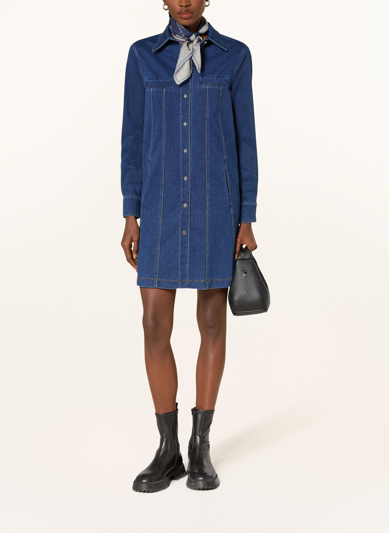 RIANI Sukienka koszulowa z jeansu: 423 light authentic blue