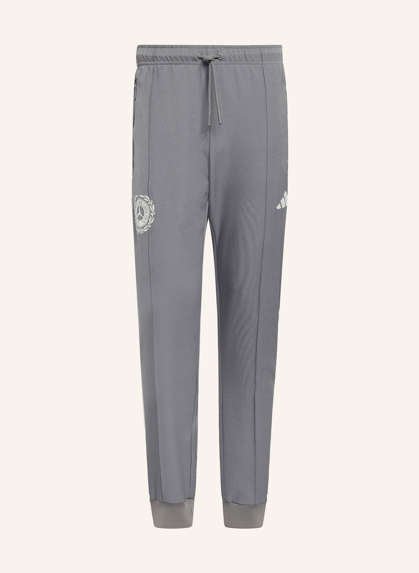 adidas Pantalon de survêtement MERCEDES - AMG PETRONAS FORMULA 1 TEAM SILVER ARROWS ICON: TAUPE / CRÈME