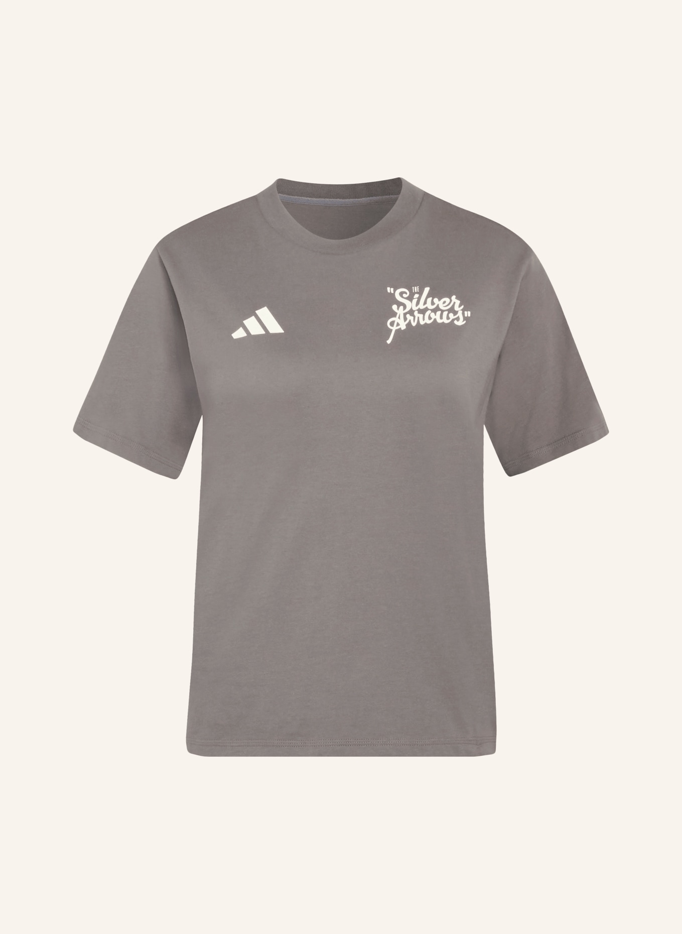 adidas T-Shirt MERCEDES - AMG PETRONAS FORMULA 1 TEAM SILVER ARROWS: DUNKELGRAU