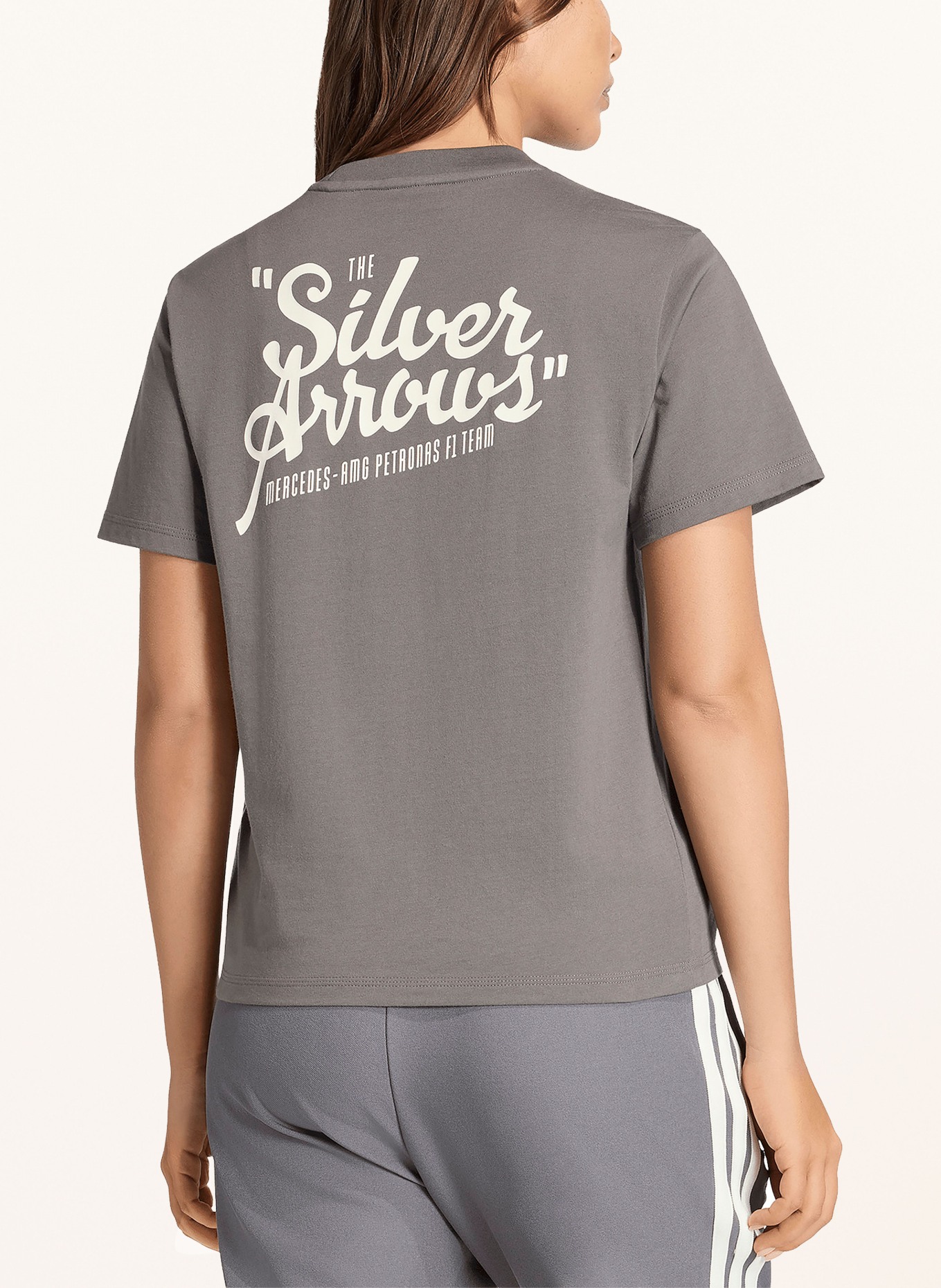 adidas T-Shirt MERCEDES - AMG PETRONAS FORMULA 1 TEAM SILVER ARROWS: DUNKELGRAU