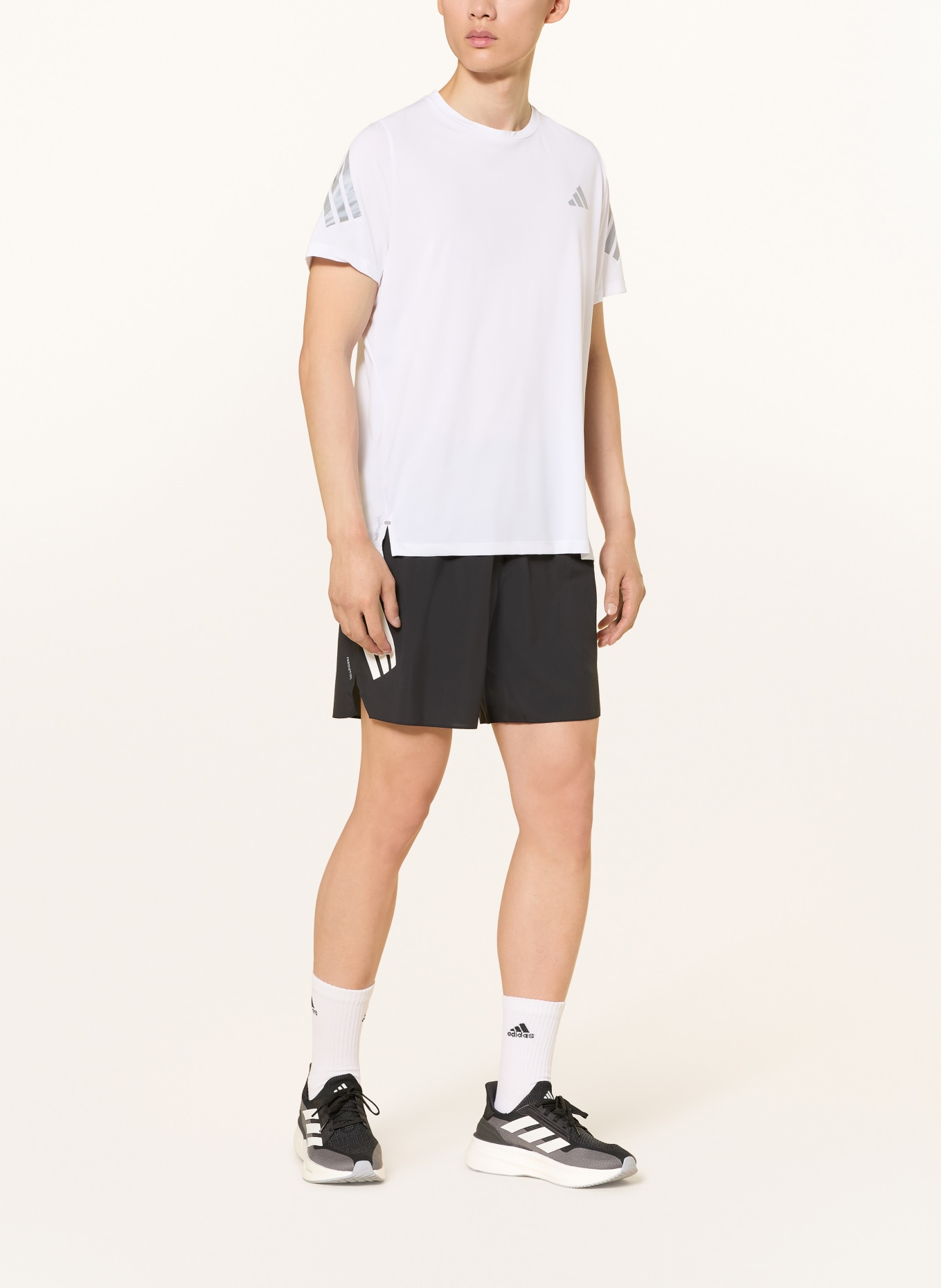 adidas 2-in-1-Laufshorts ADI365: SCHWARZ