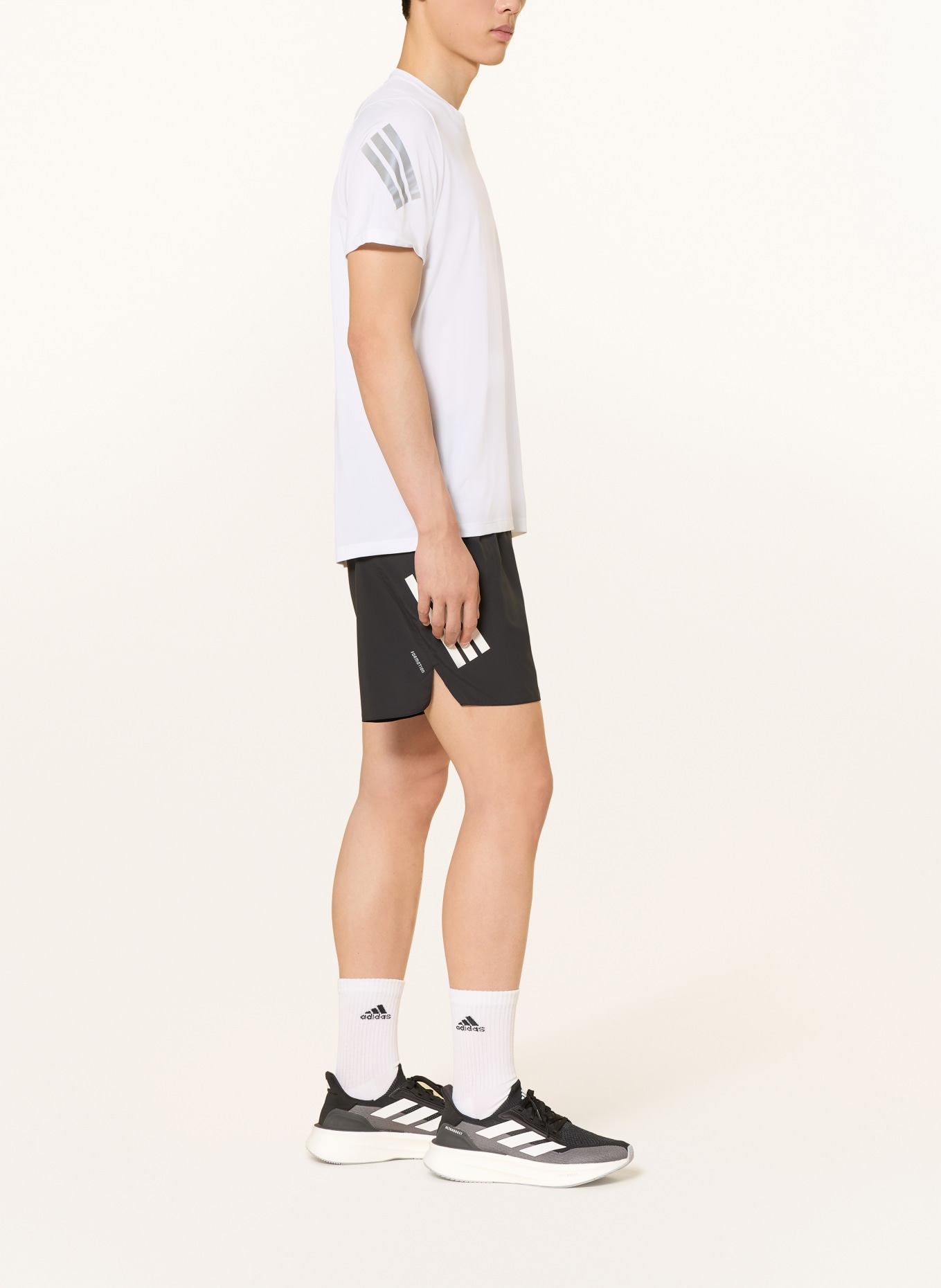 adidas 2-in-1-Laufshorts ADI365: SCHWARZ