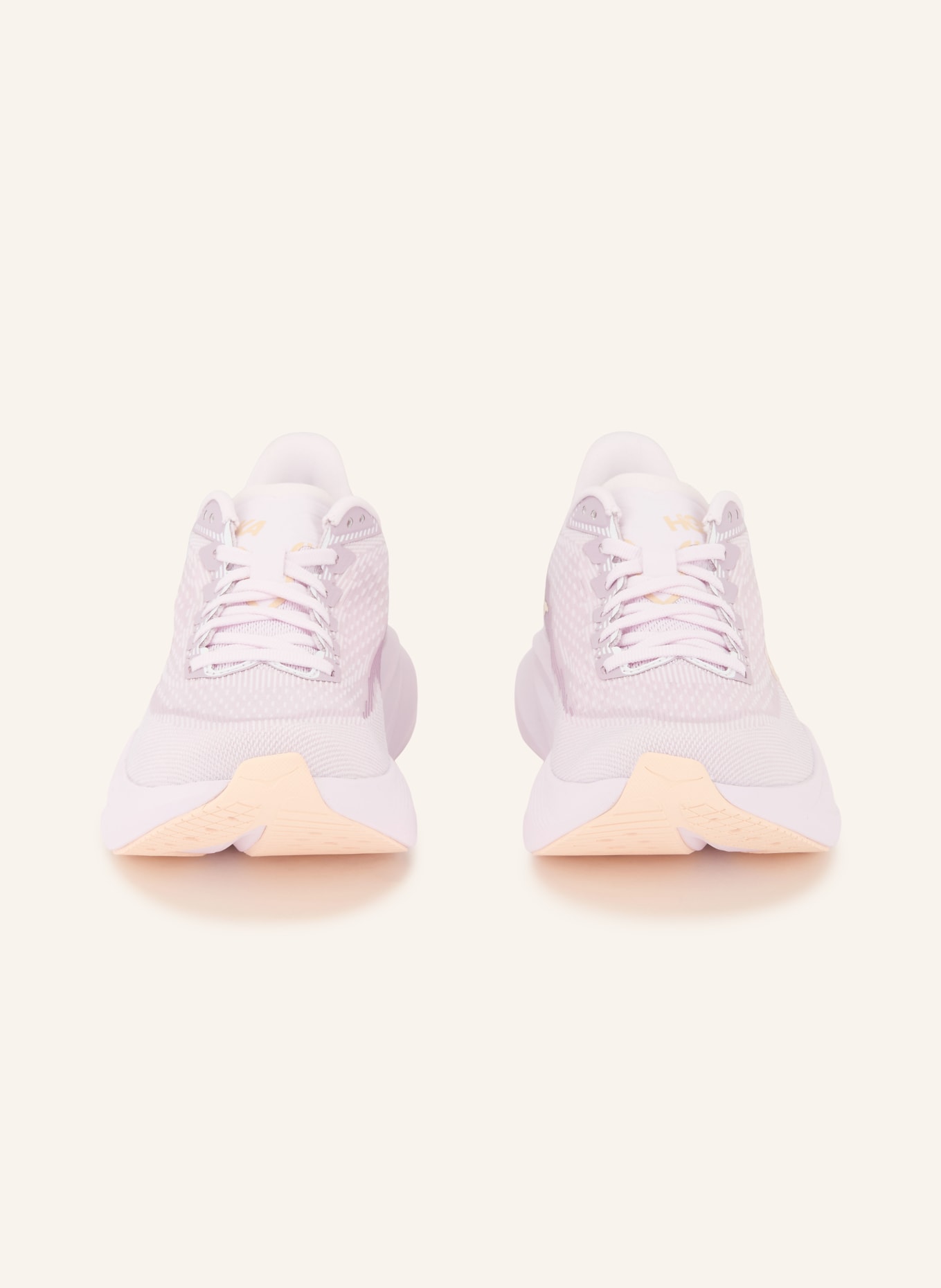 HOKA Hardloopschoenen MACH 7: LICHTPAARS / NEONORANJE / LICHTORANJE