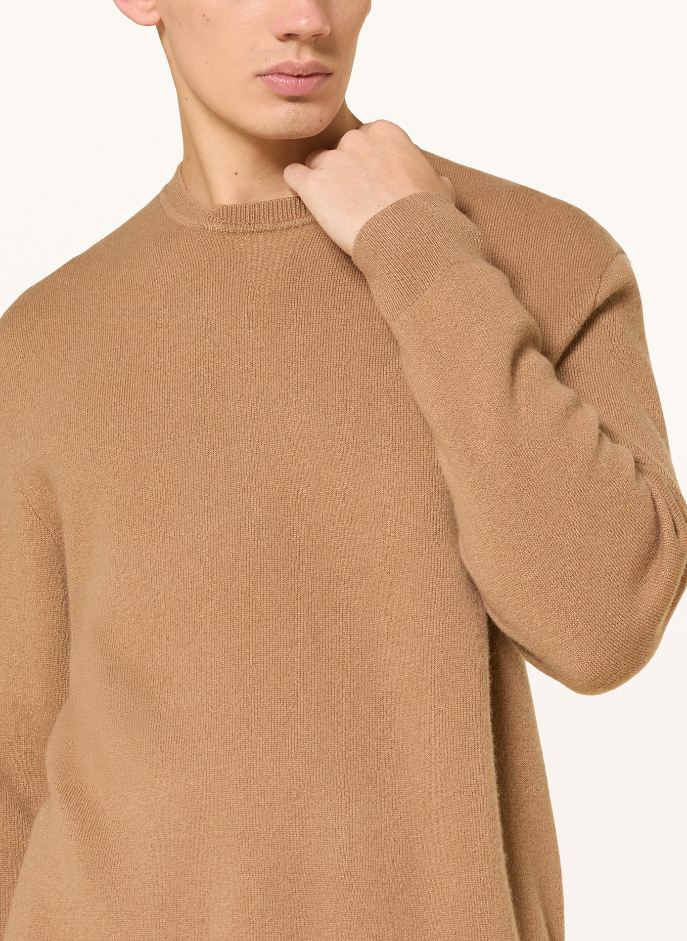 LISA YANG Kasjmiertrui EDMOND: COGNAC