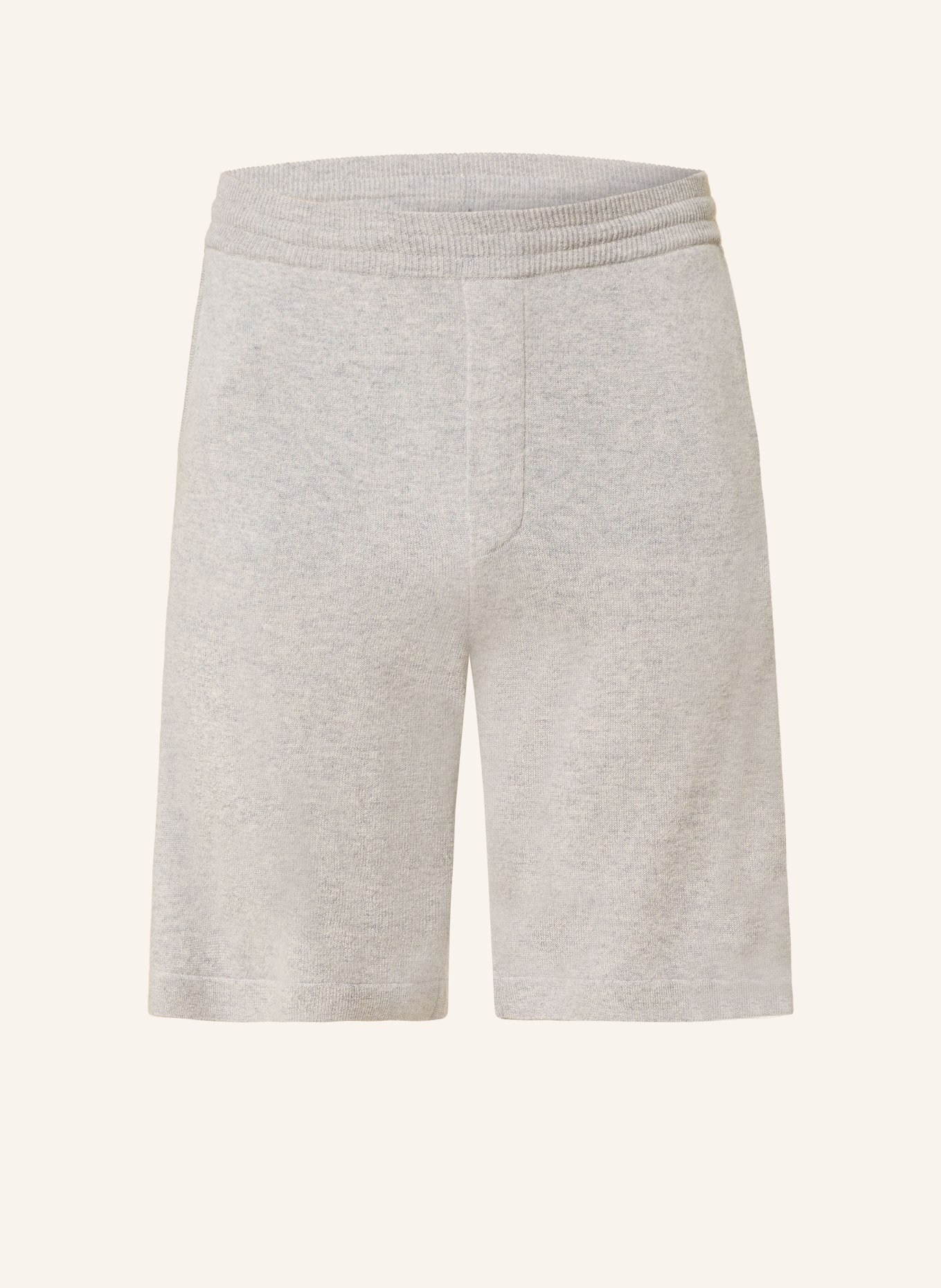 LISA YANG FELIX gebreide short van kasjmier: GRIJS