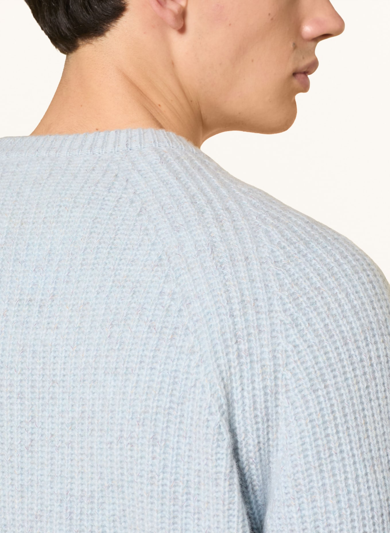 LISA YANG Kasjmiertrui SOREN: LICHTBLAUW