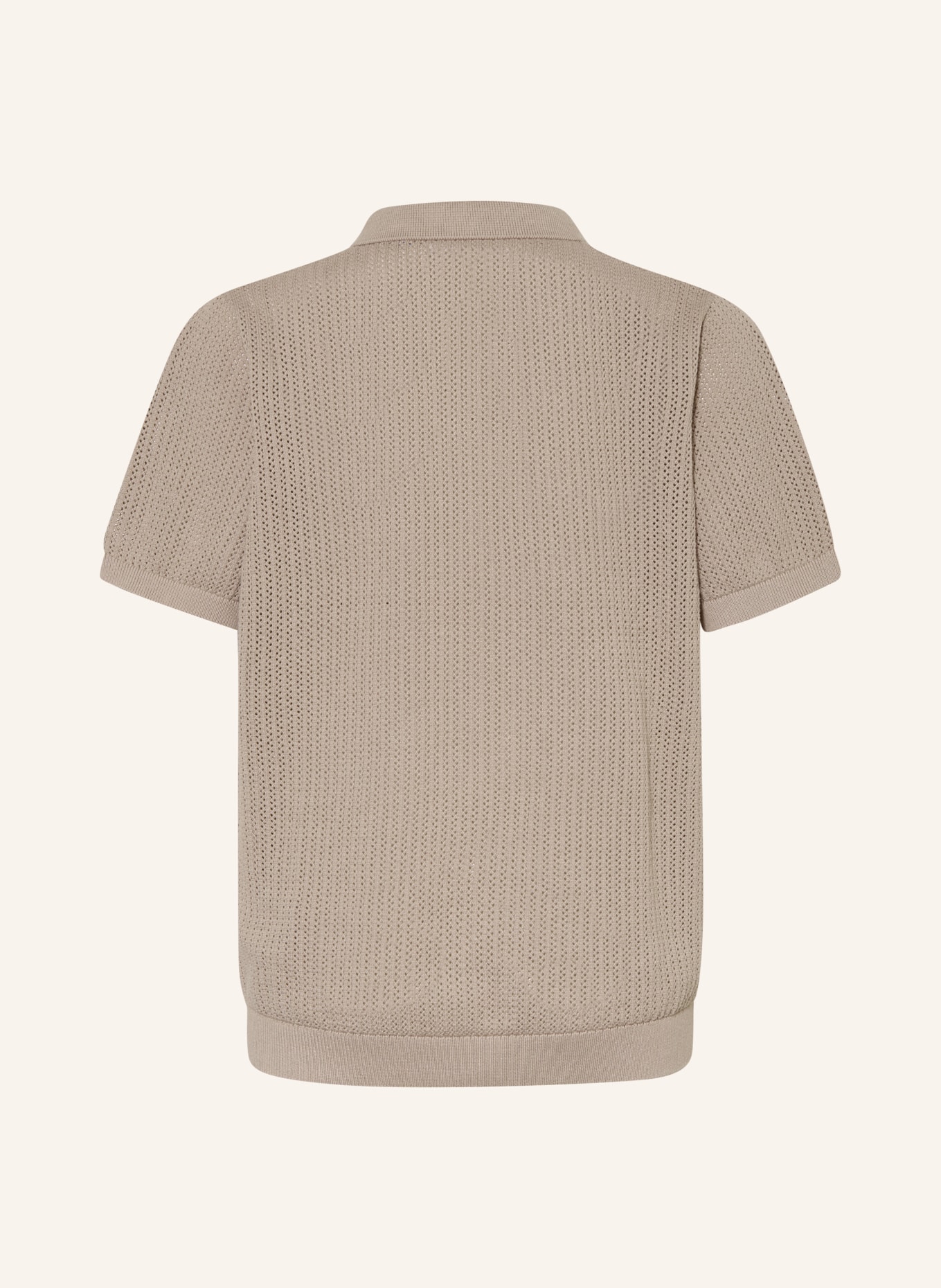 JACK&JONES Gebreid poloshirt JESS: BEIGE