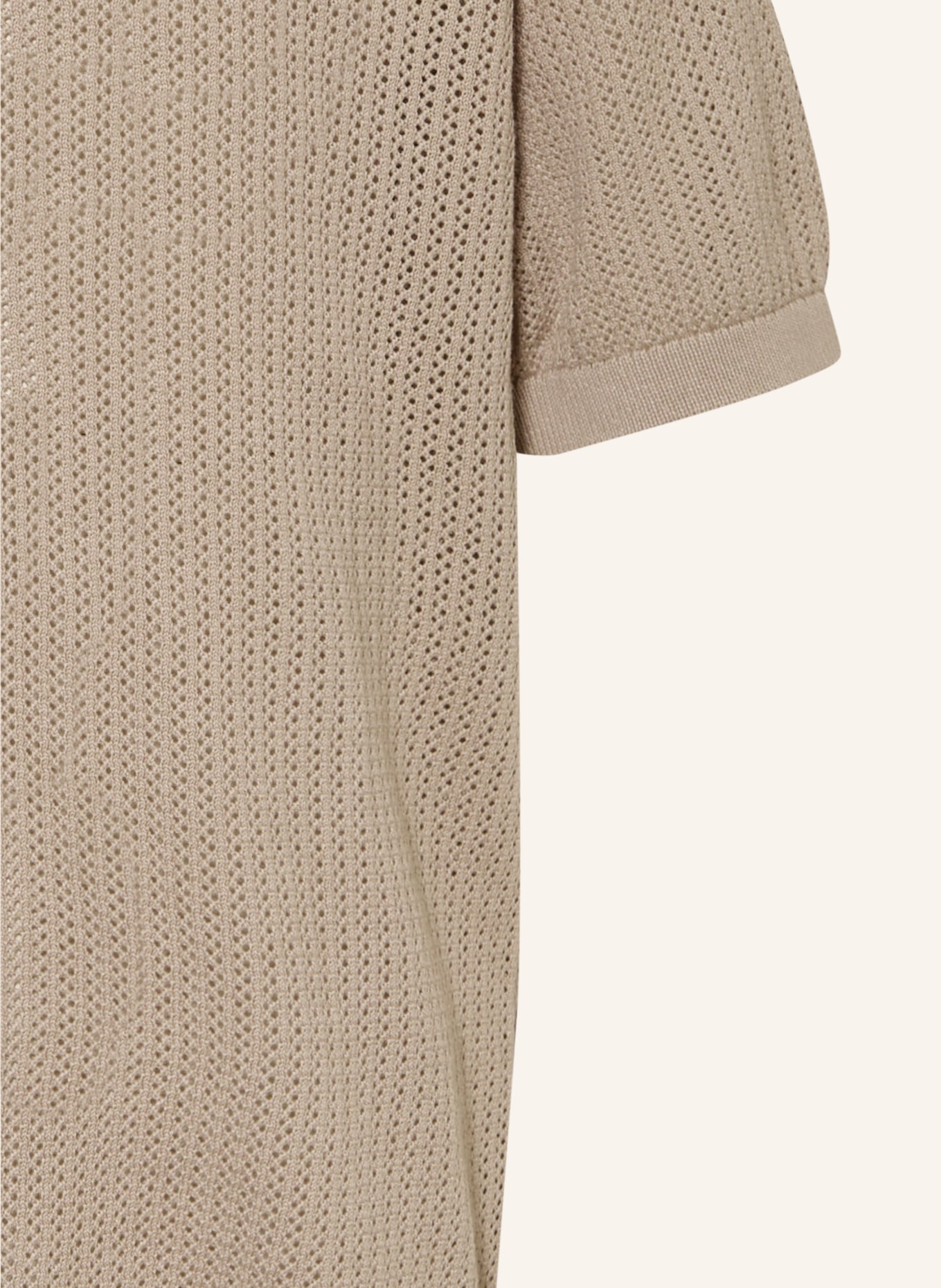 JACK&JONES Gebreid poloshirt JESS: BEIGE