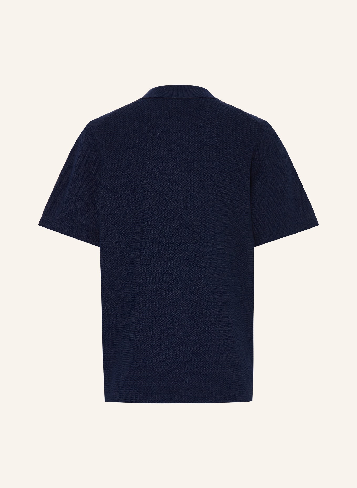 JACK&JONES Strick-Poloshirt: BLAU