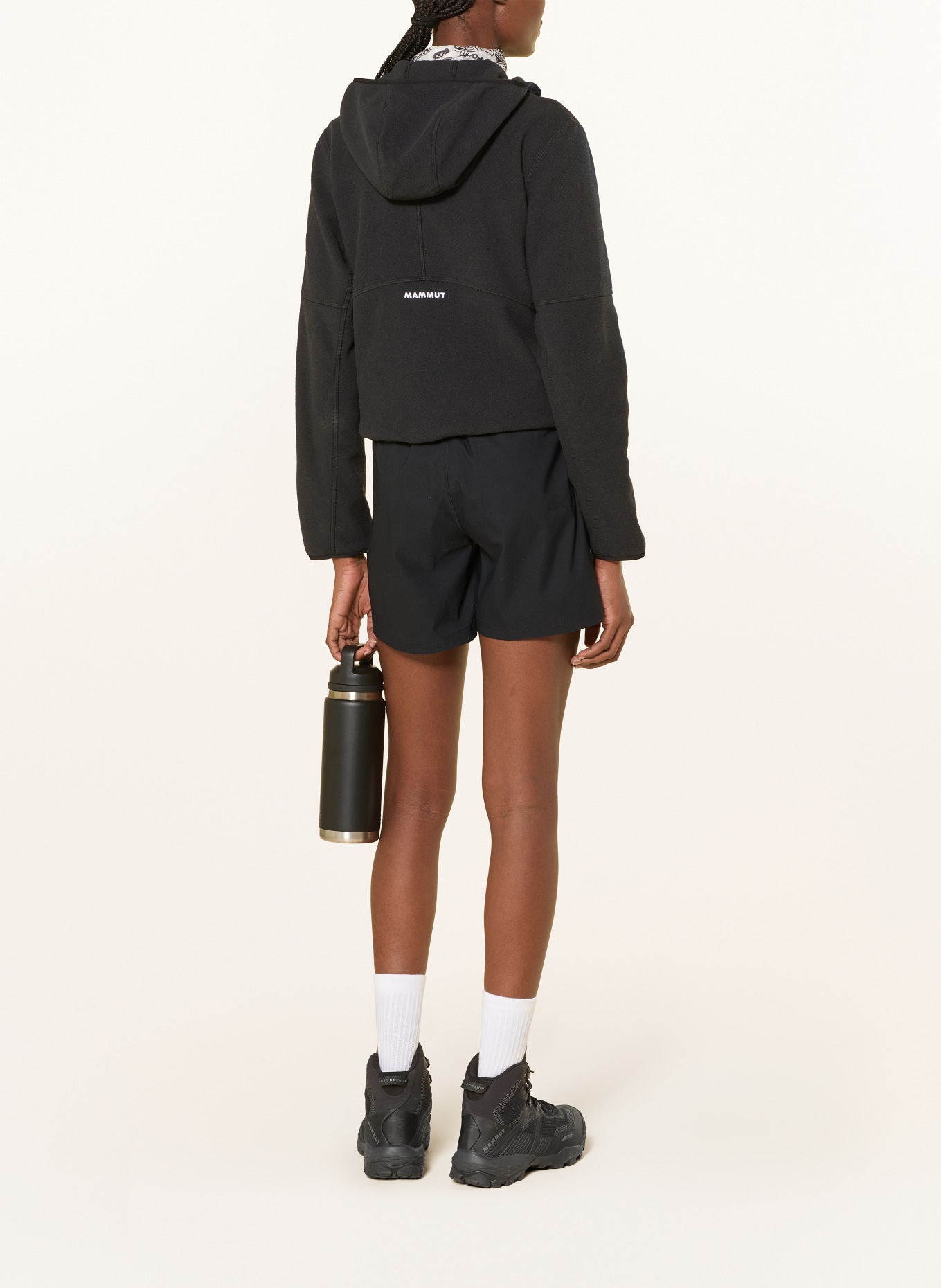 MAMMUT Fleecejack TAMARO ML HOODED: ZWART