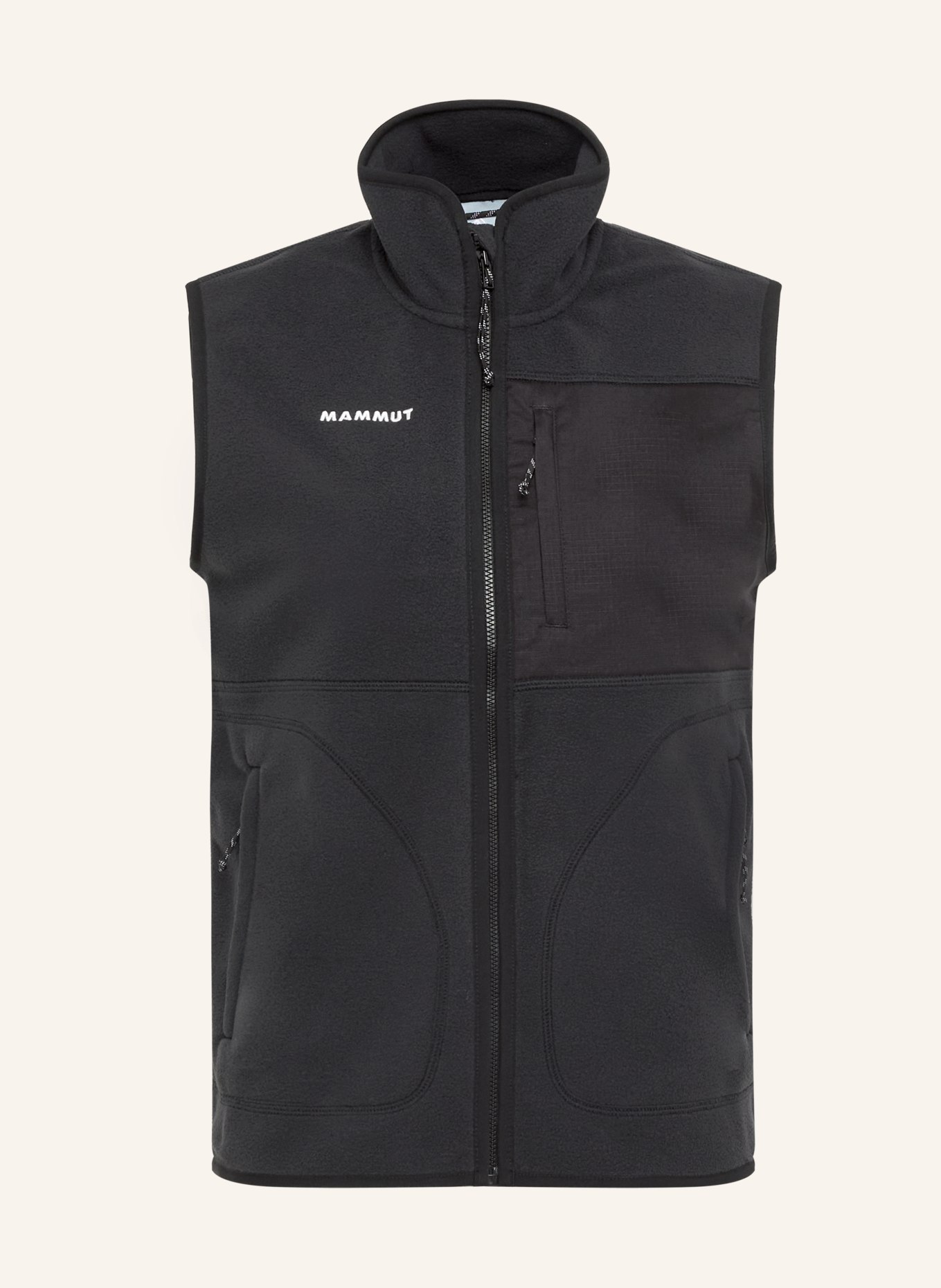 MAMMUT Fleecevest TAMARO ML: ZWART
