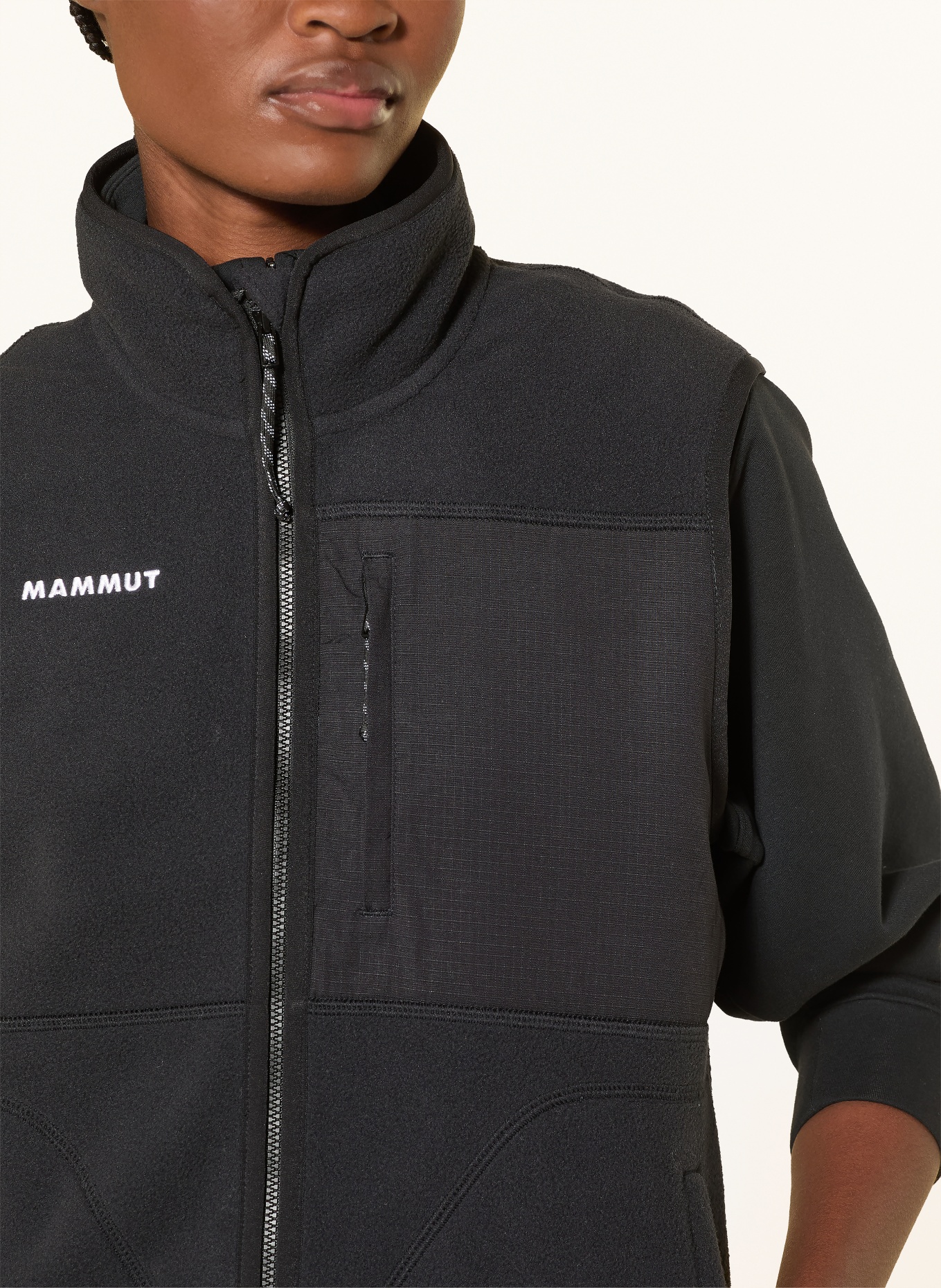 MAMMUT Fleecevest TAMARO ML: ZWART