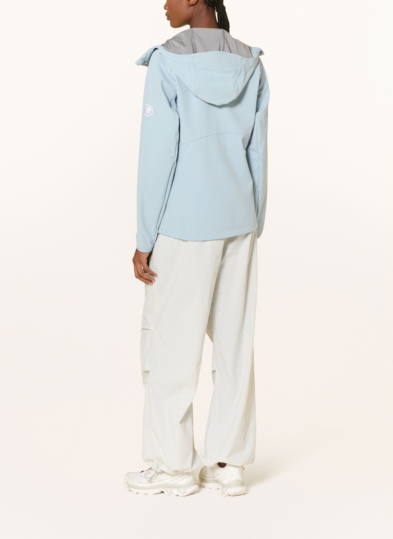 MAMMUT Softshell-Jacke ULTIMATE COMFORT SO HOODED: HELLBLAU