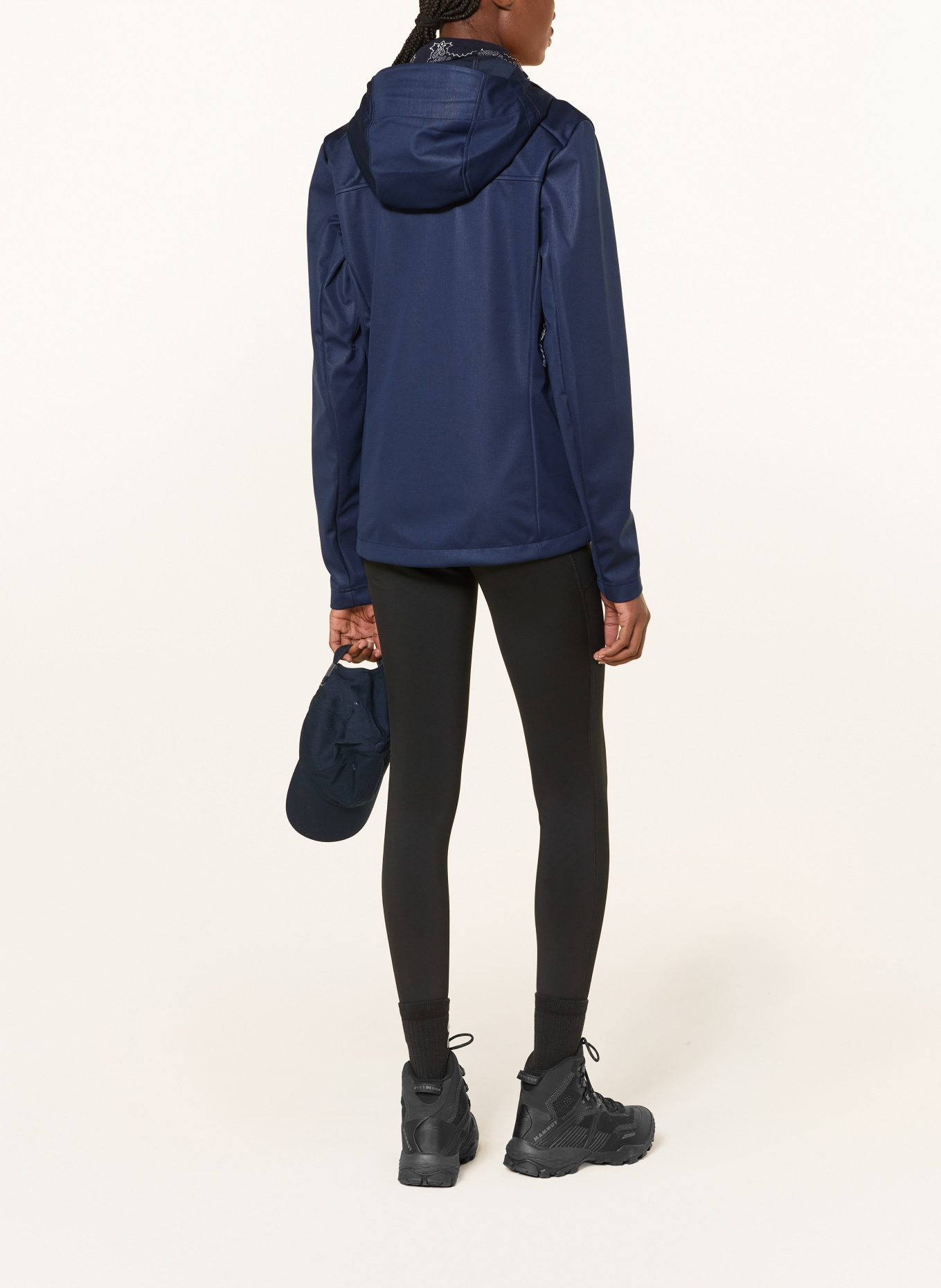 MAMMUT Softshell-jas ULTIMATE VIII SO HOODED: DONKERBLAUW