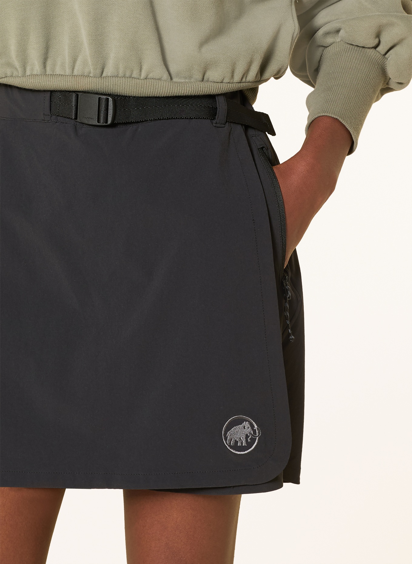 MAMMUT Outdoor-skort TREKKERS WRAP: ZWART