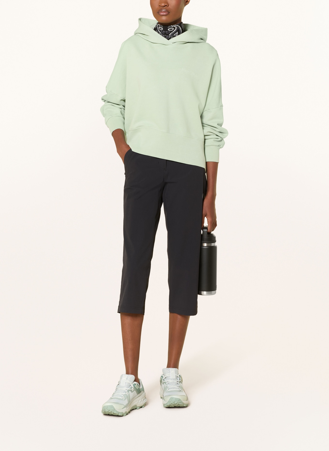 MAMMUT 7/8-trekkingbroek HIKING V CAPRI: ZWART