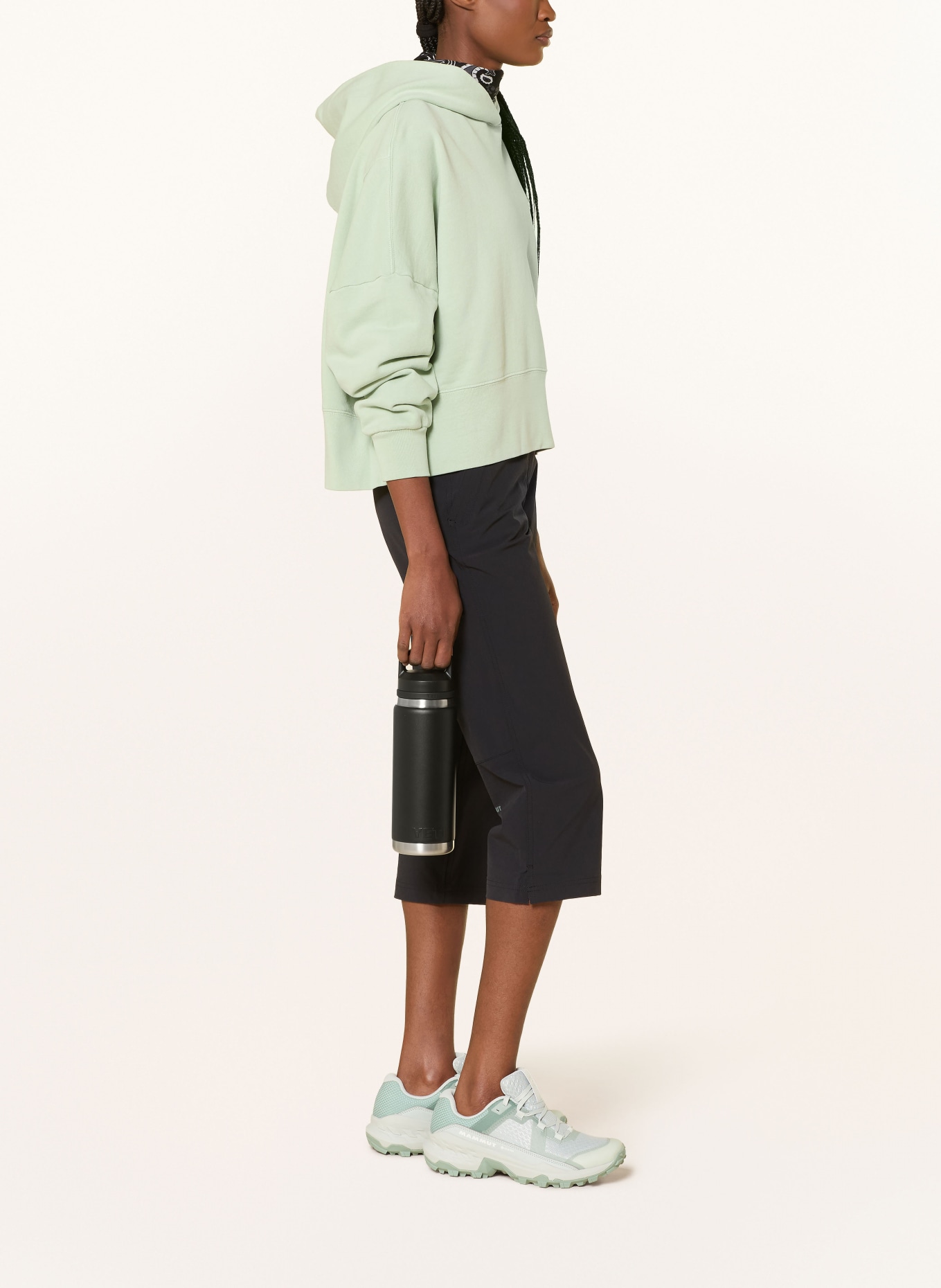 MAMMUT 7/8-trekkingbroek HIKING V CAPRI: ZWART