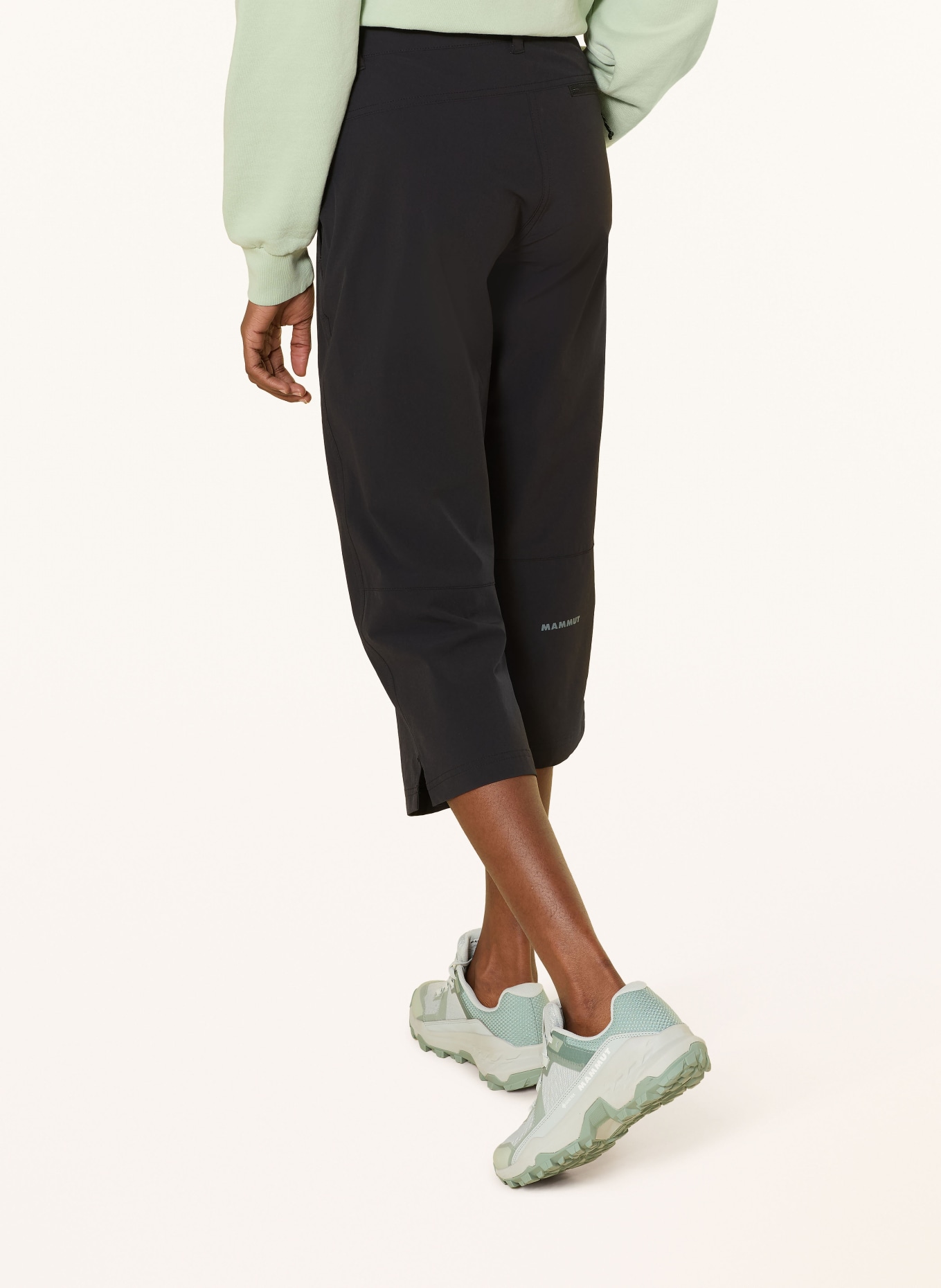 MAMMUT 7/8-trekkingbroek HIKING V CAPRI: ZWART
