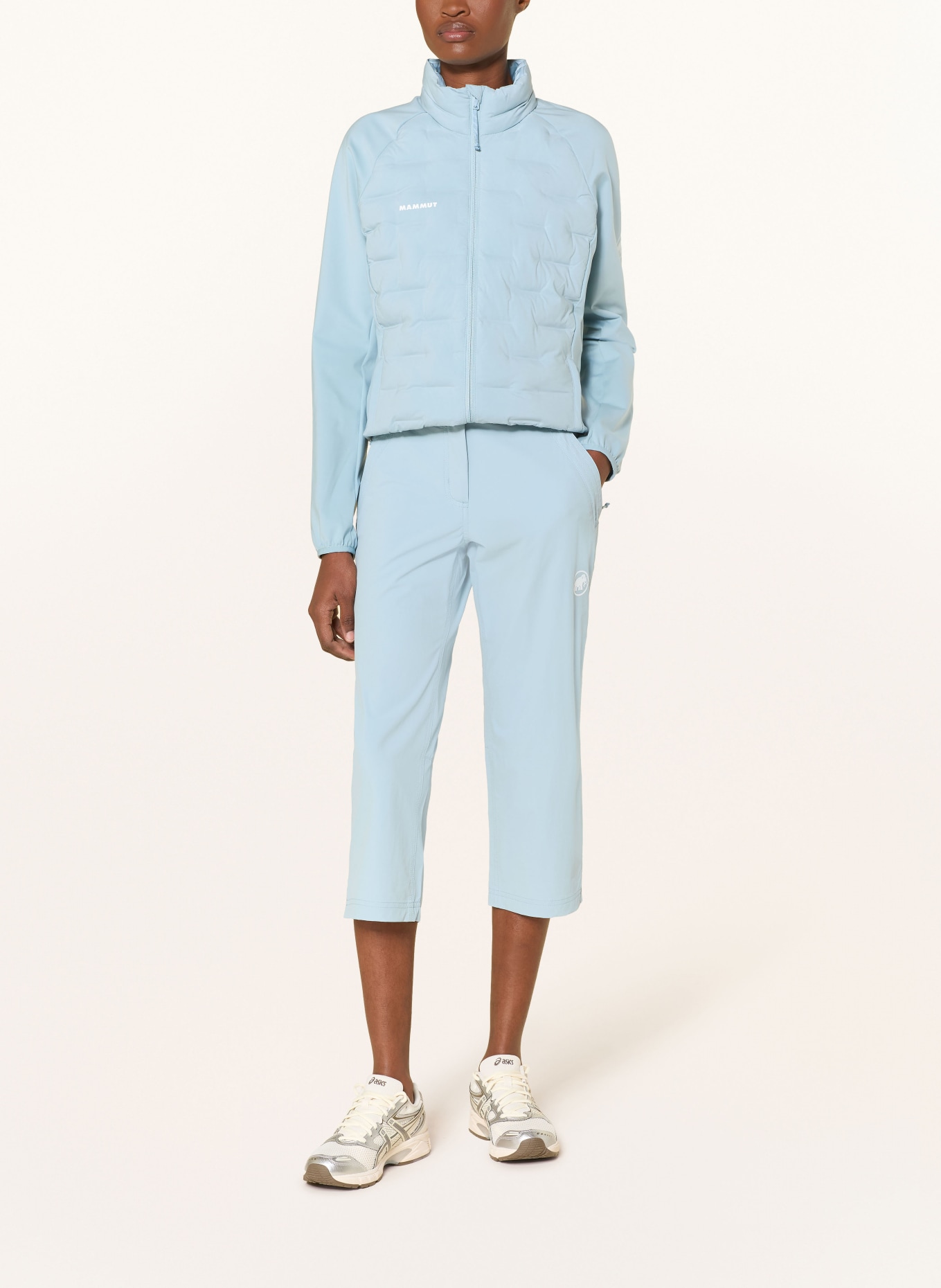 MAMMUT Spodnie trekkingowe 7/8 HIKING V CAPRI: TURKUSOWY