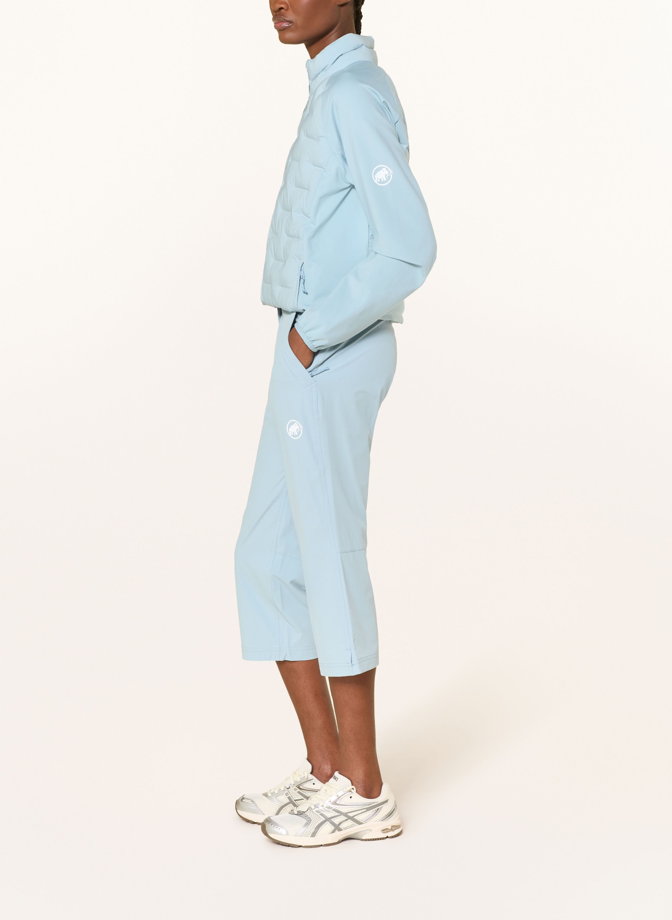 MAMMUT Spodnie trekkingowe 7/8 HIKING V CAPRI: TURKUSOWY