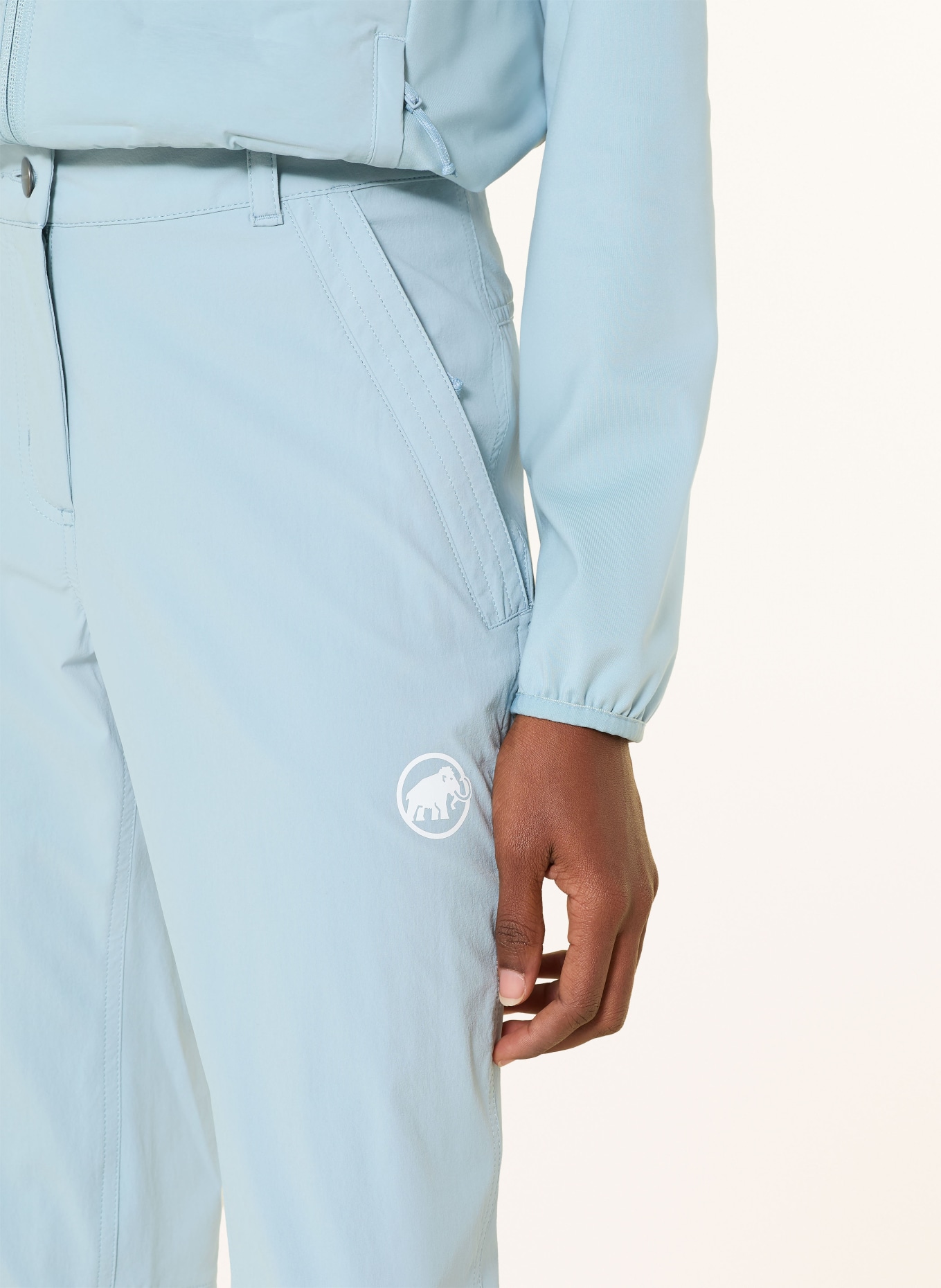 MAMMUT Spodnie trekkingowe 7/8 HIKING V CAPRI: TURKUSOWY