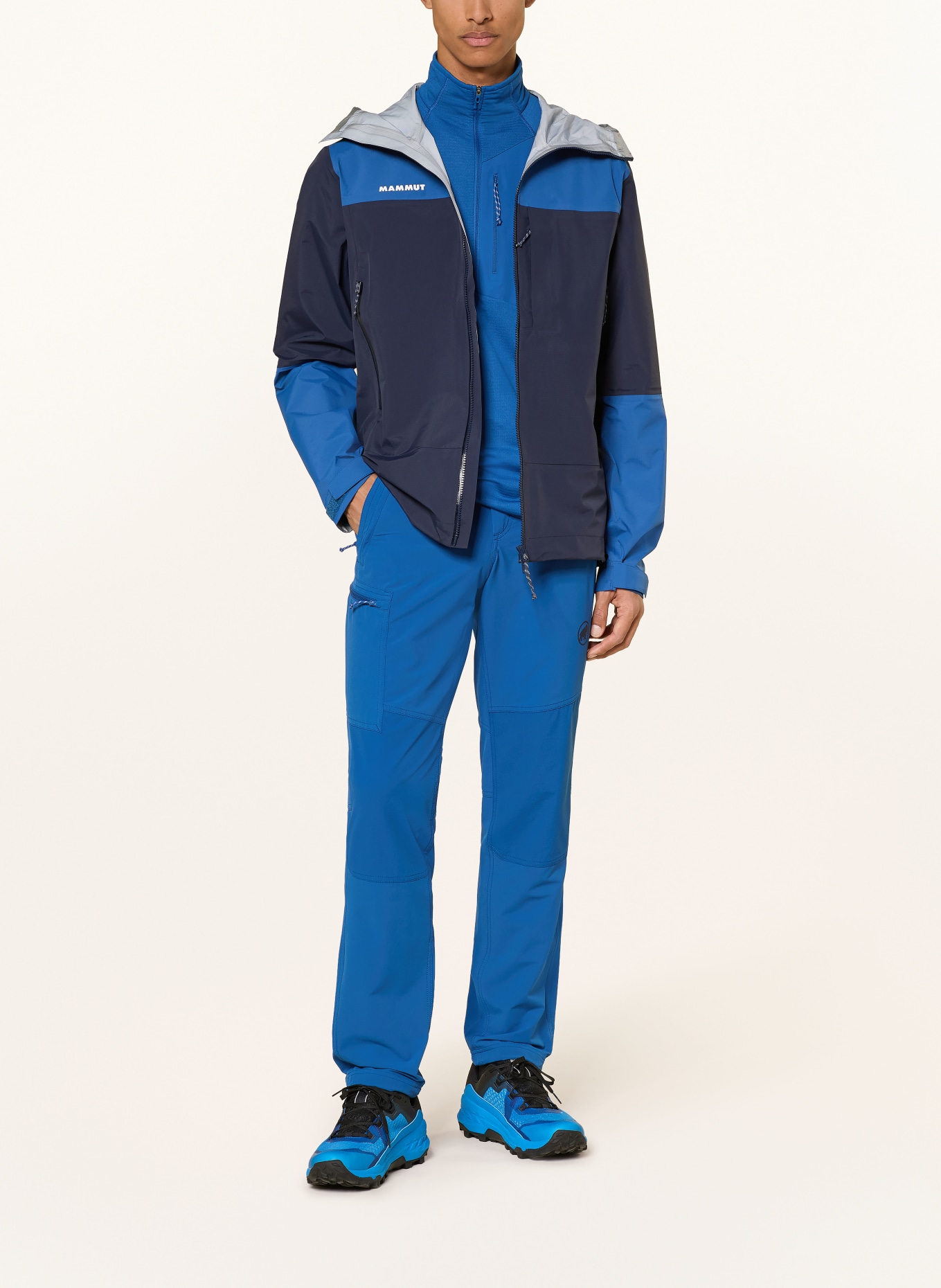 MAMMUT Softshellbroek RUNBOLD GUIDE SO: BLAUW