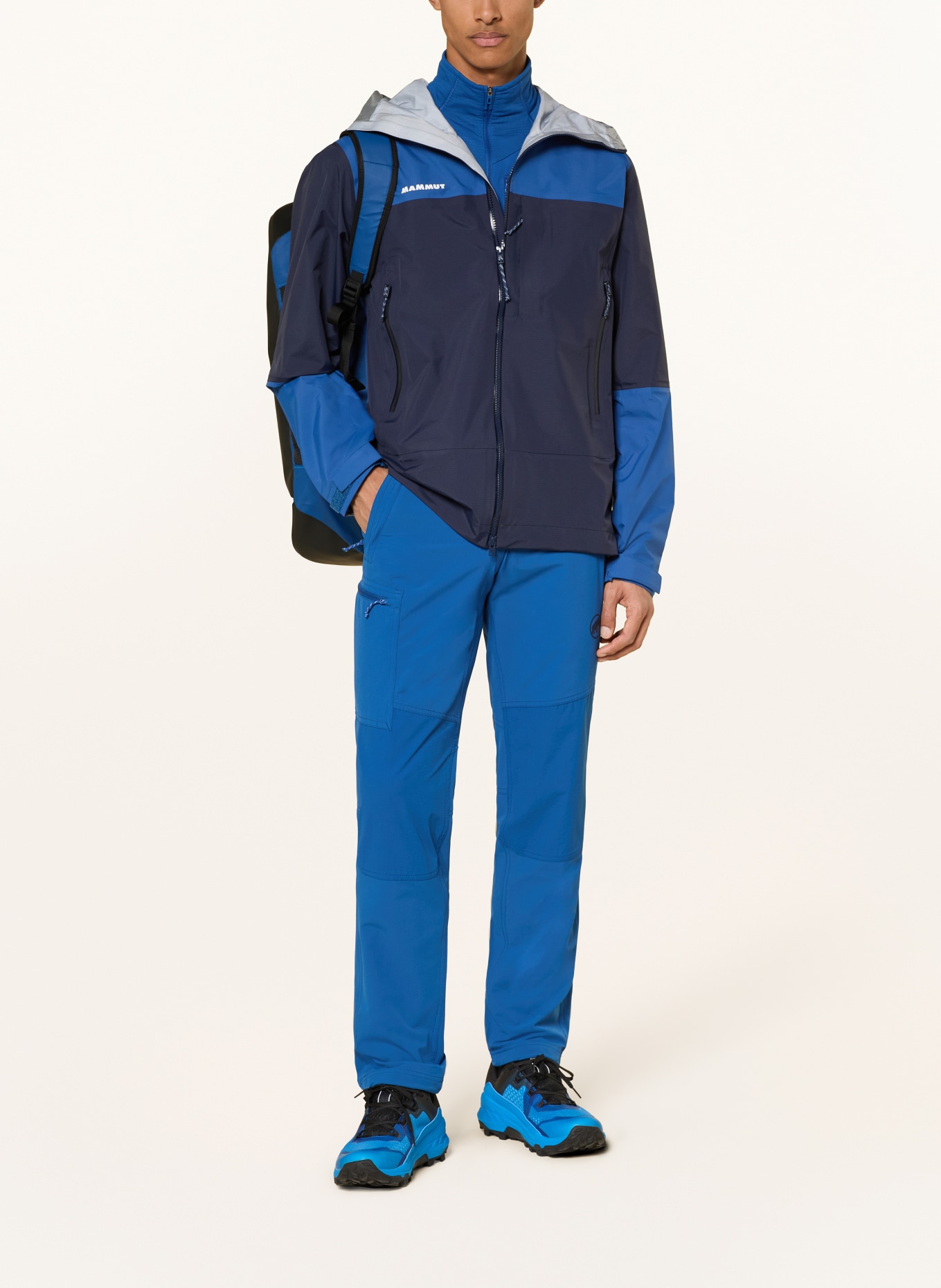 MAMMUT Hardshell-jas ALTO GUIDE: DONKERBLAUW / BLAUW