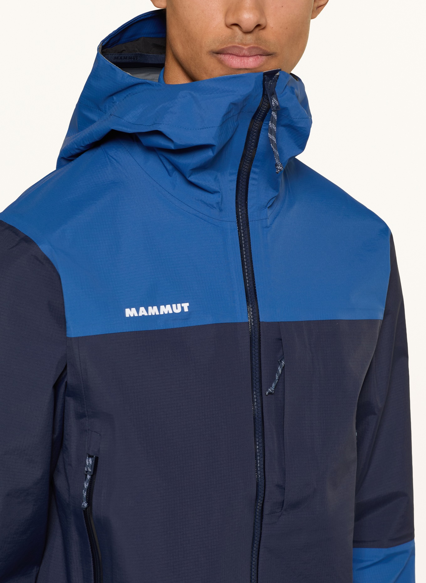 MAMMUT Hardshell-jas ALTO GUIDE: DONKERBLAUW / BLAUW