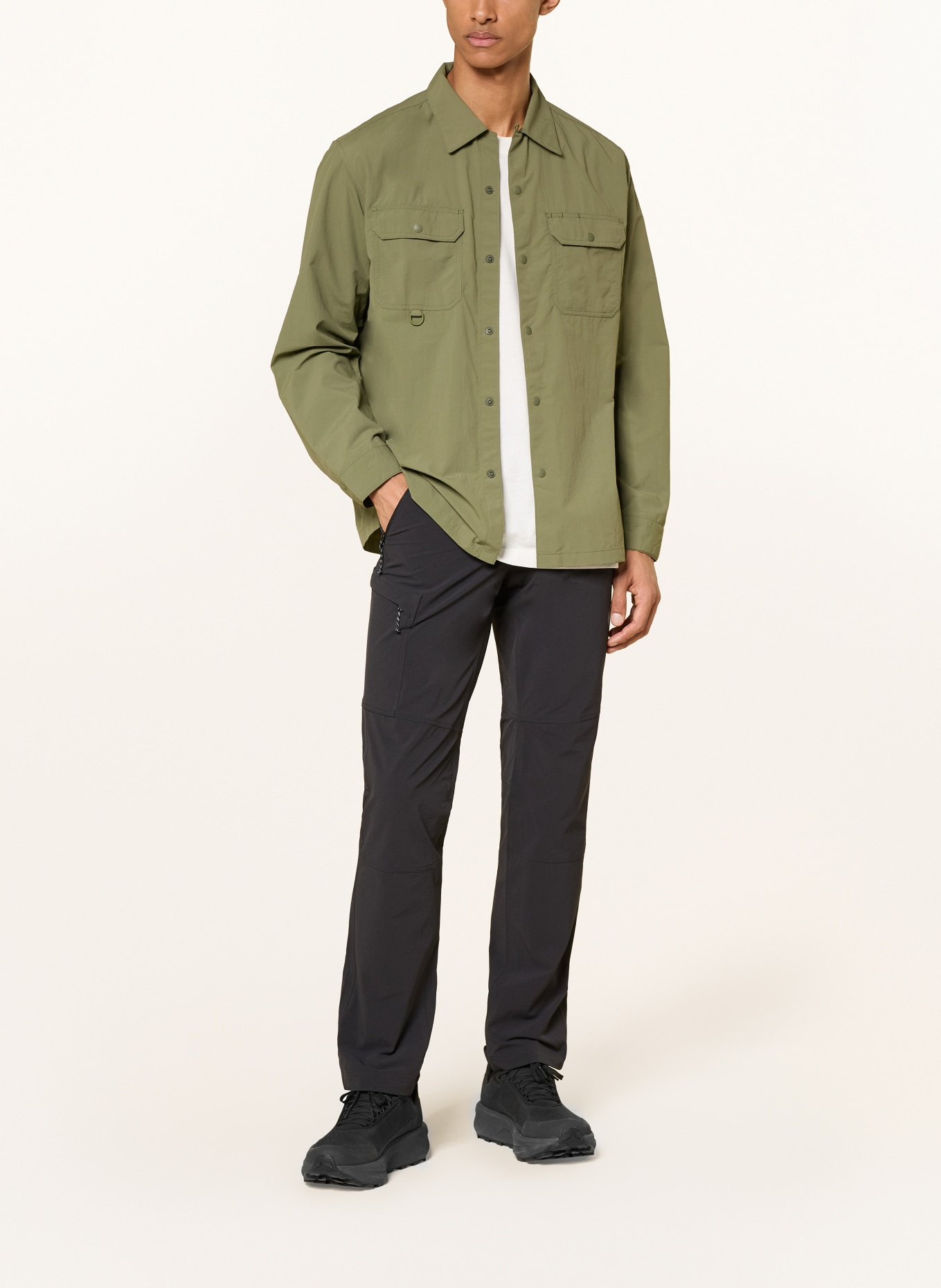 MAMMUT HIGHLAND LONGSLEEVE Outdoor Shirt: OLIVE