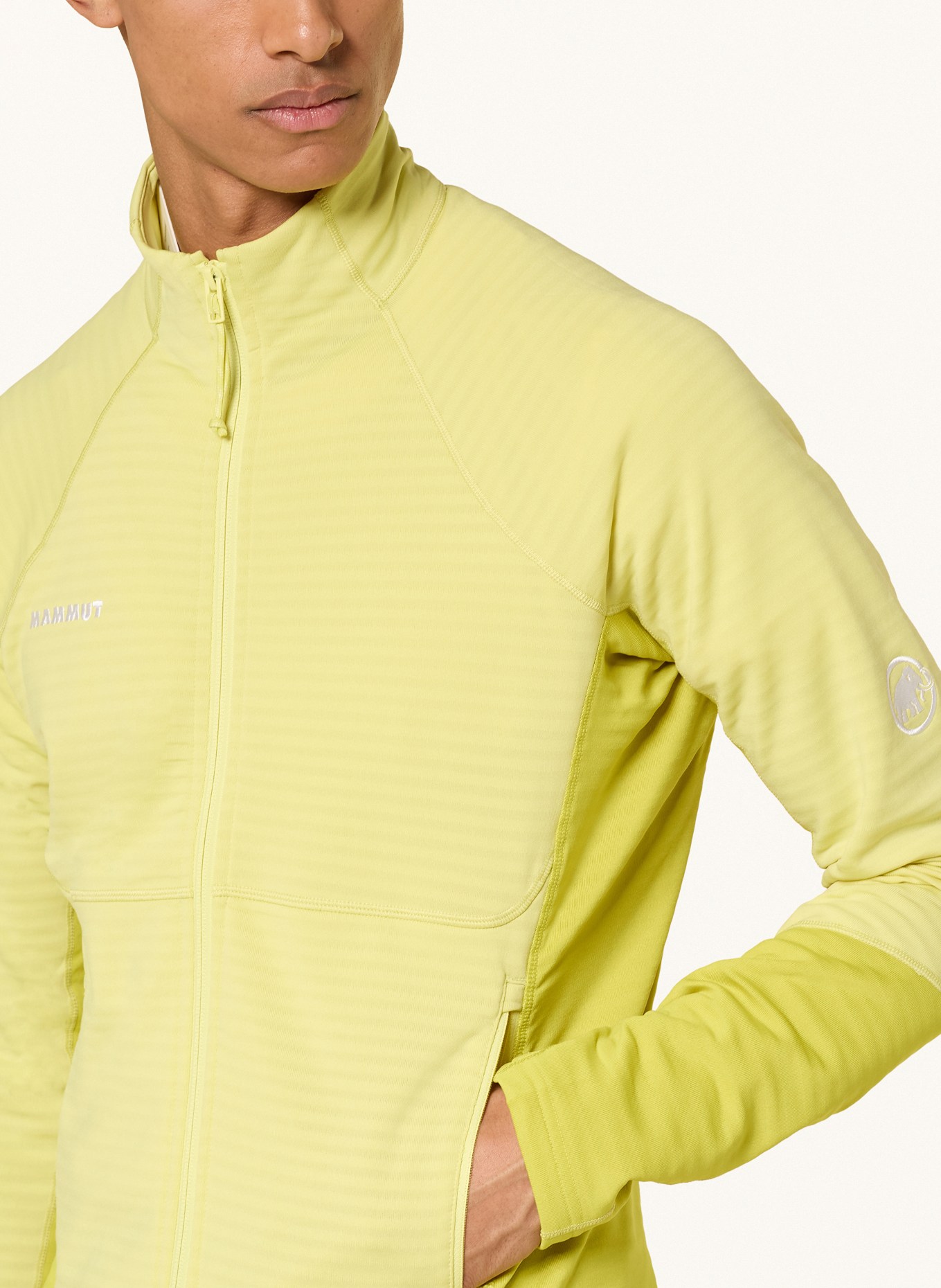 MAMMUT Střední vrstva – bunda TAISS ML: ŽLUTÁ