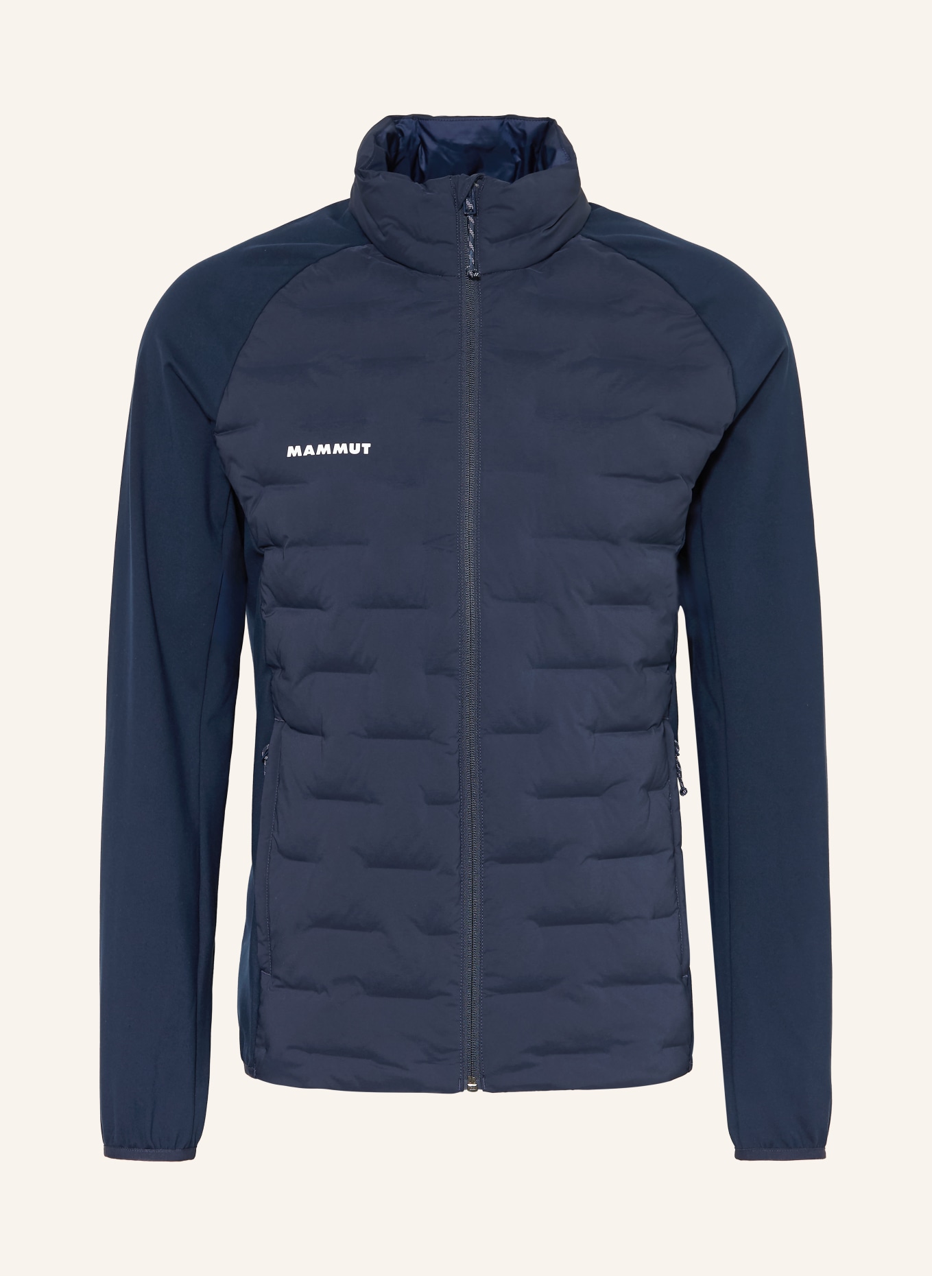 MAMMUT Hybride gewatteerd jack SENDER IN: DONKERBLAUW
