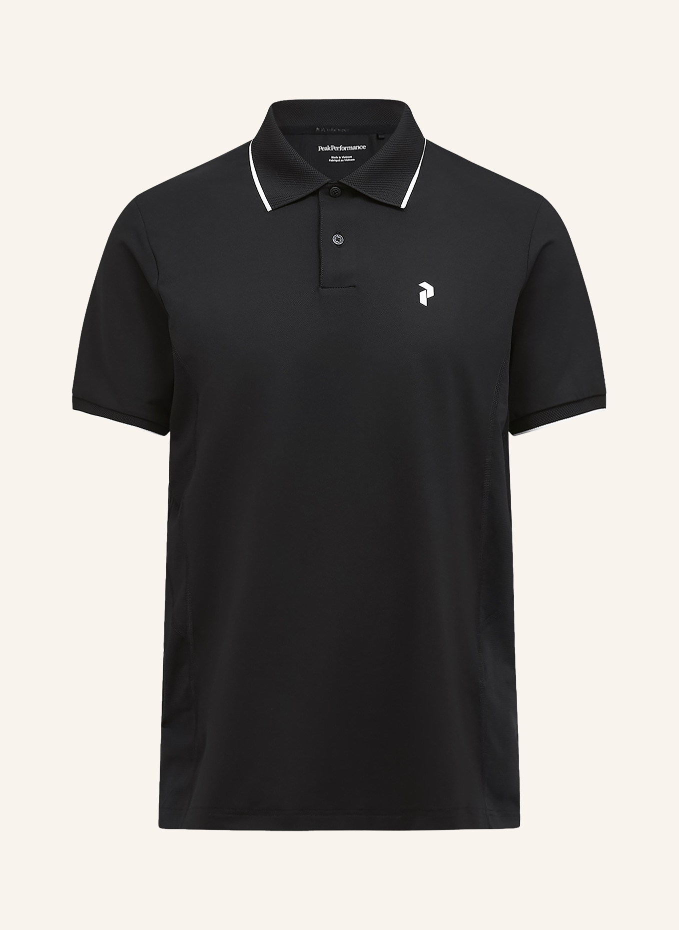 Peak Performance MOUNTAINBREATH functional polo shirt: BLACK