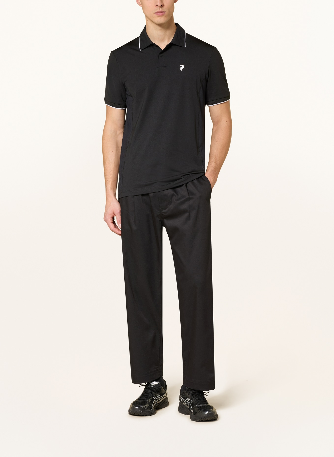 Peak Performance MOUNTAINBREATH functional polo shirt: BLACK