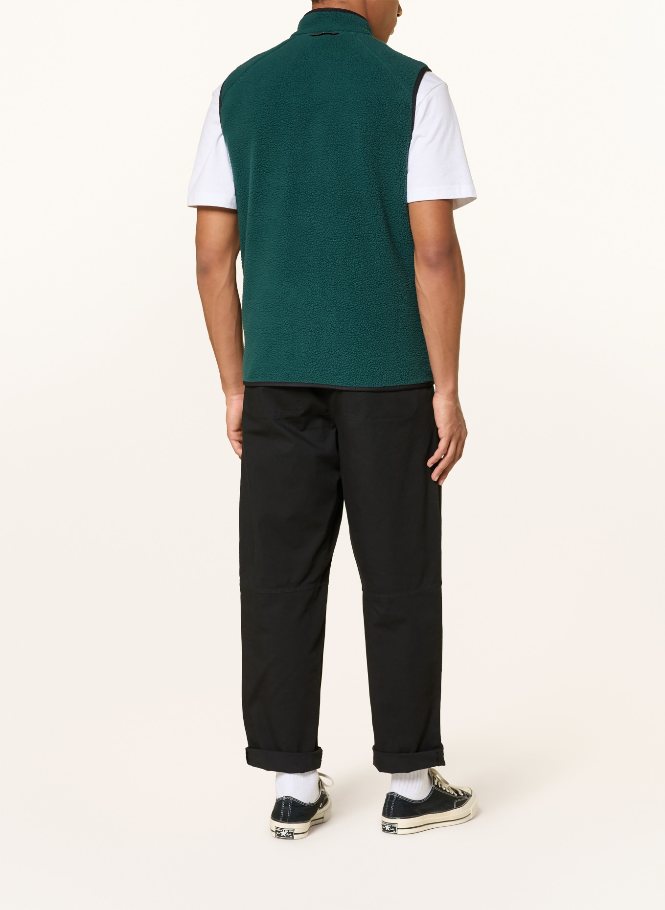 Peak Performance Gilet polaire NATURERUSH PILE: GROEN / NOIR