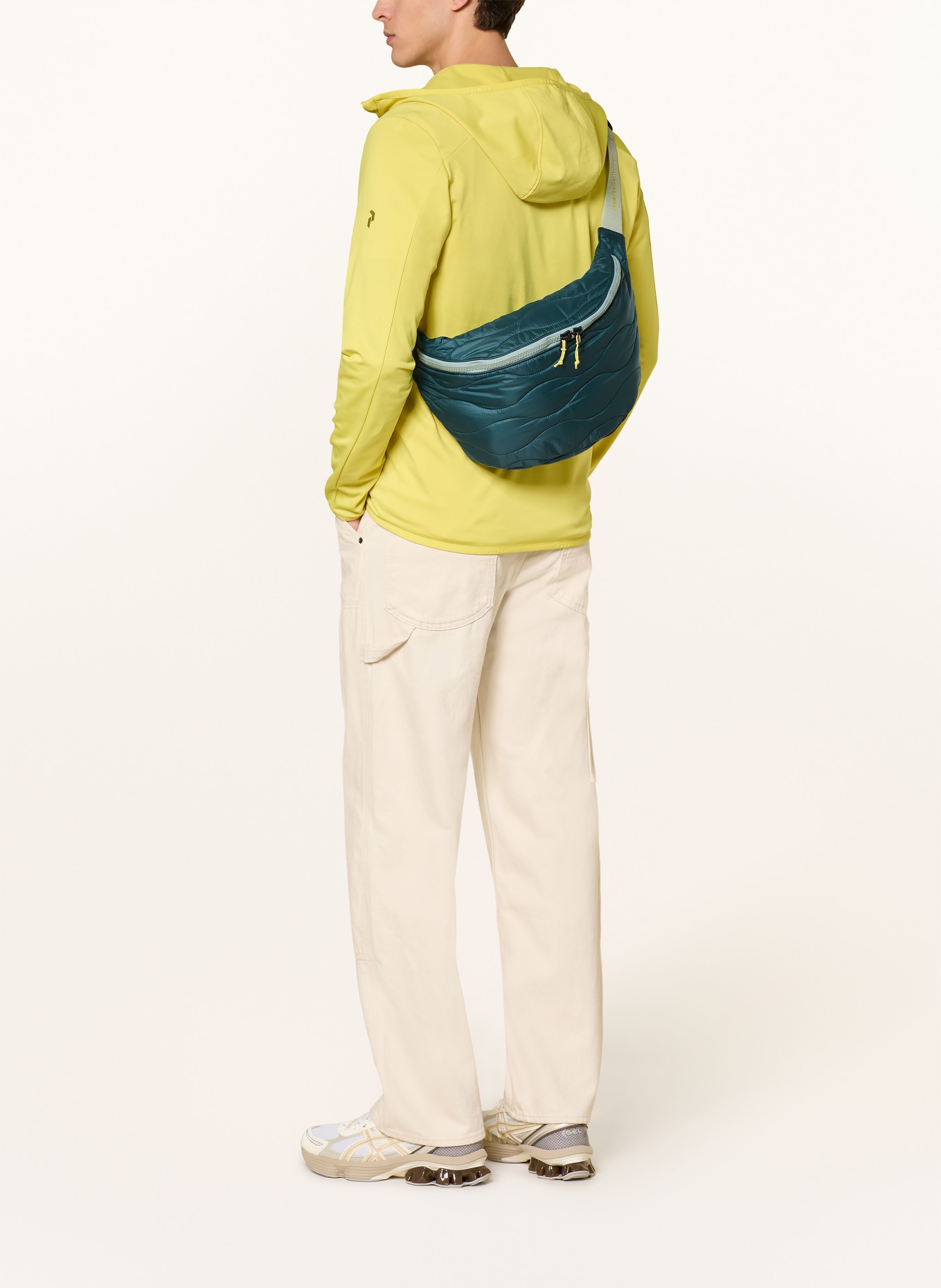 Peak Performance fanny pack: TEAL / LIGHT GREEN