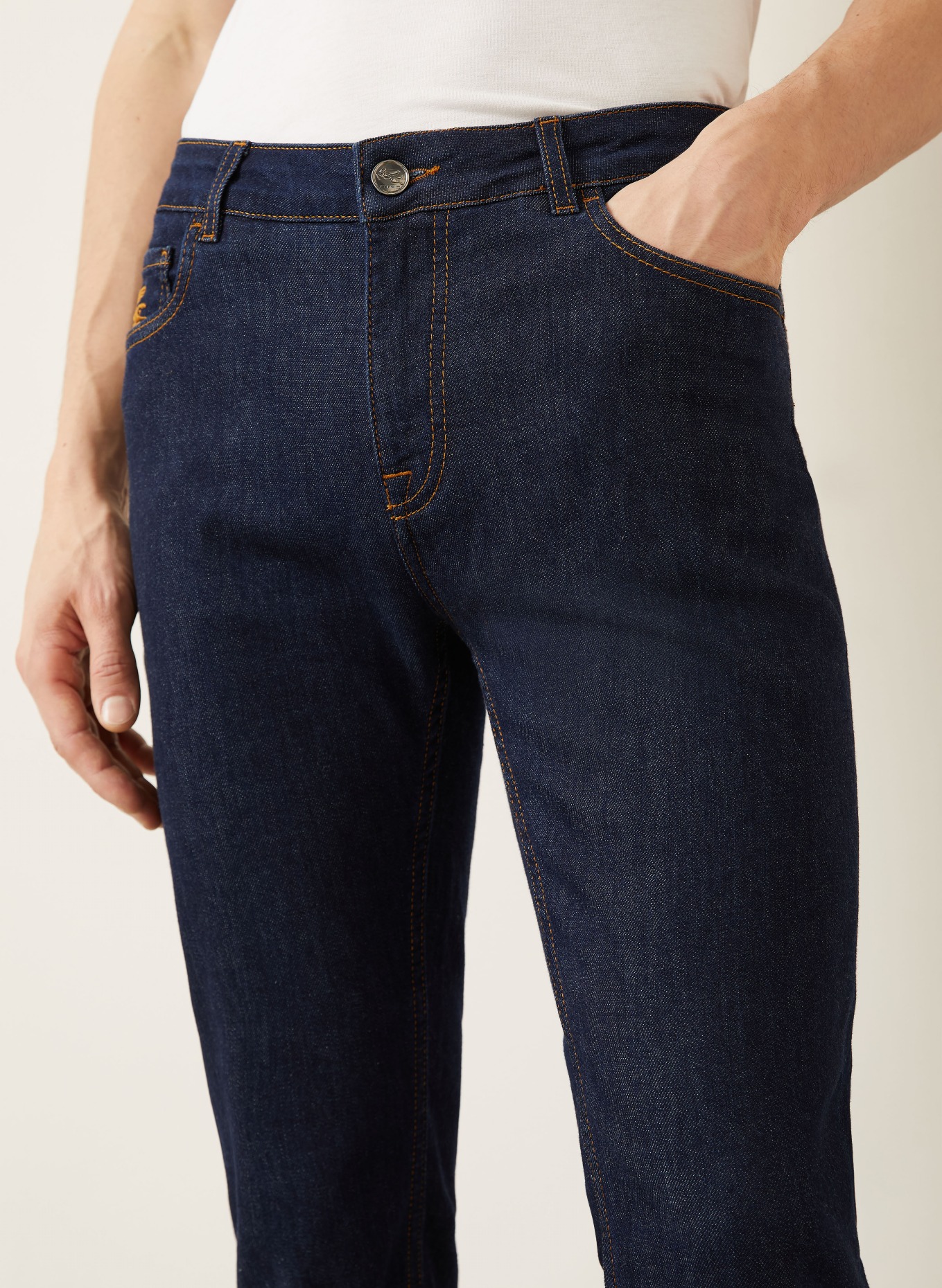 ETRO Jeans Slim Fit: S9091 MEDIUM GRAY DENIM