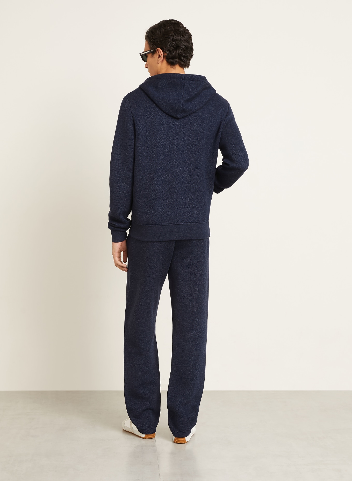 ETRO sweatjack: DONKERBLAUW