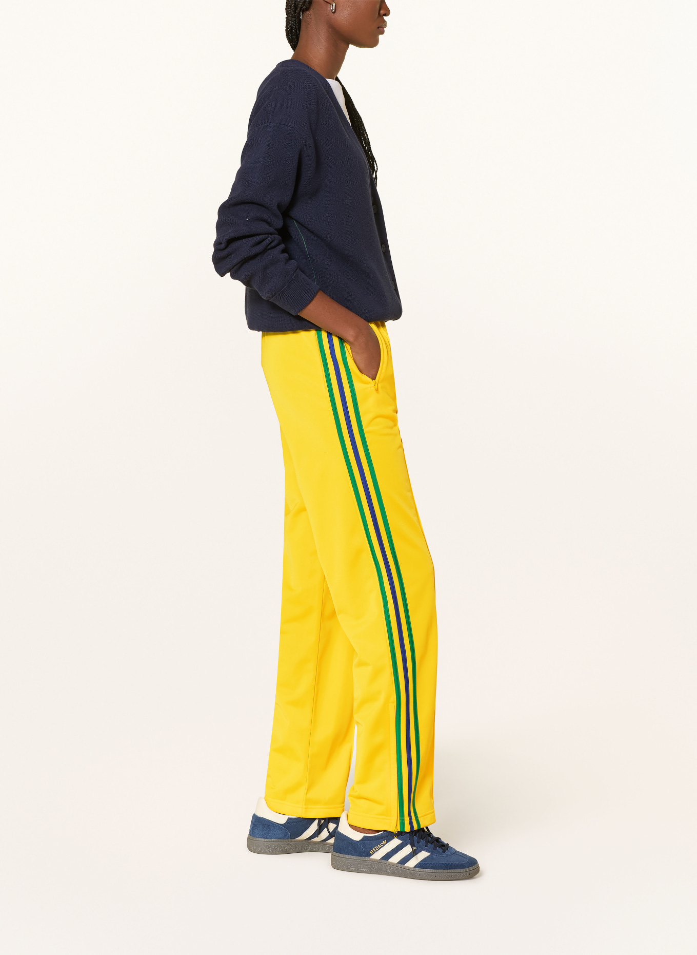 adidas Originals FIREBIRD CLASSIC track pants with galon stripes: YELLOW / GREEN / BLUE