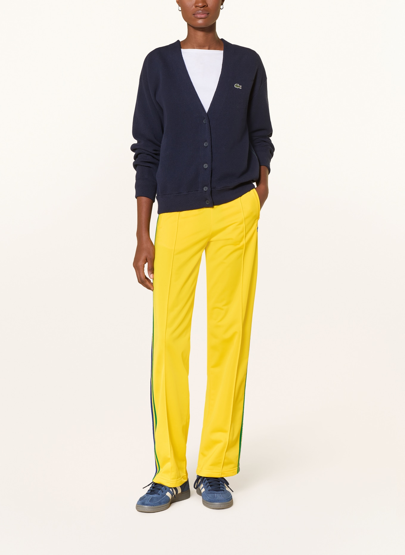 adidas Originals FIREBIRD CLASSIC track pants with galon stripes: YELLOW / GREEN / BLUE