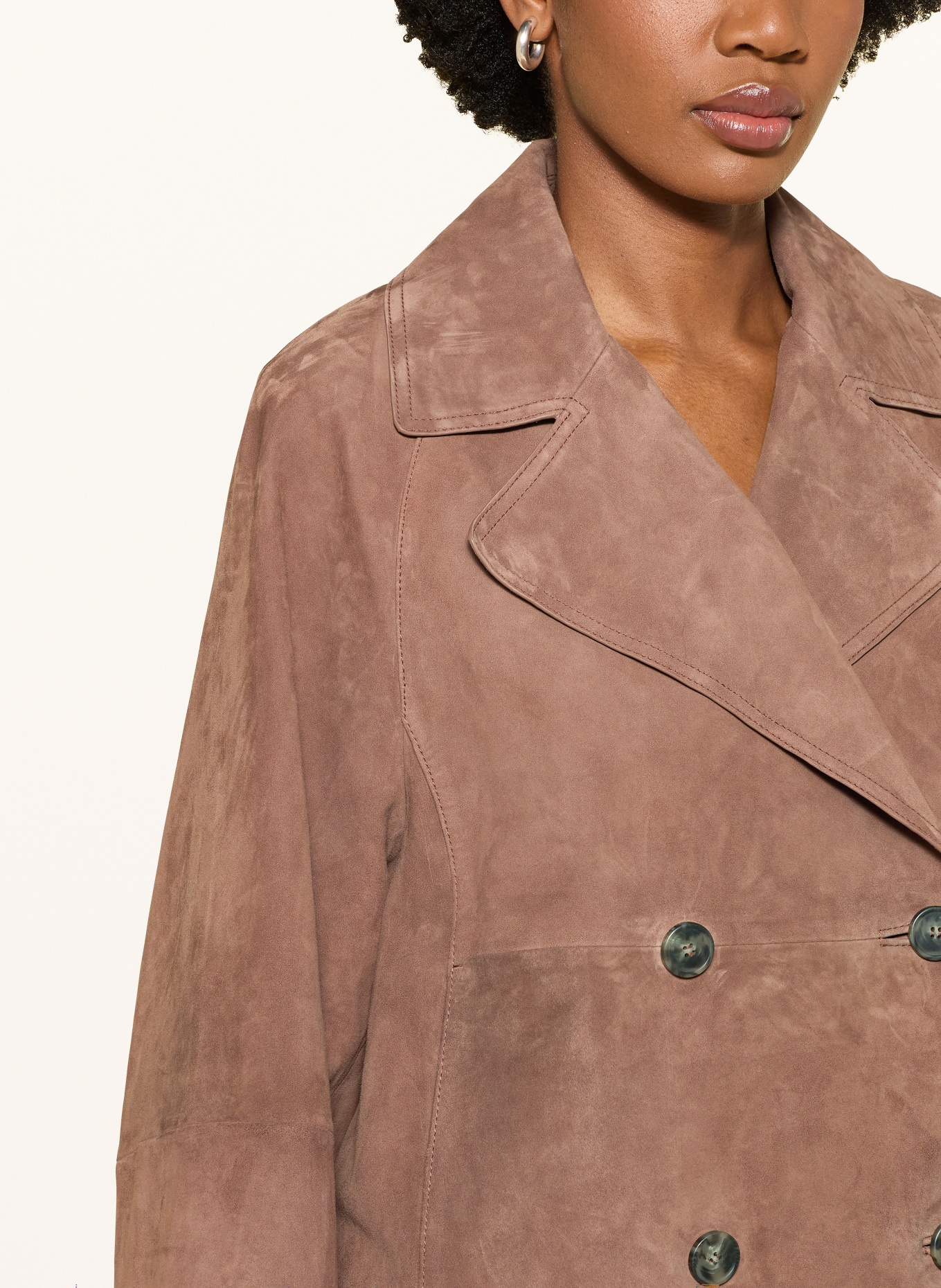 WEEKEND Max Mara Kožená bunda SOSPIRO: HNĚDÁ