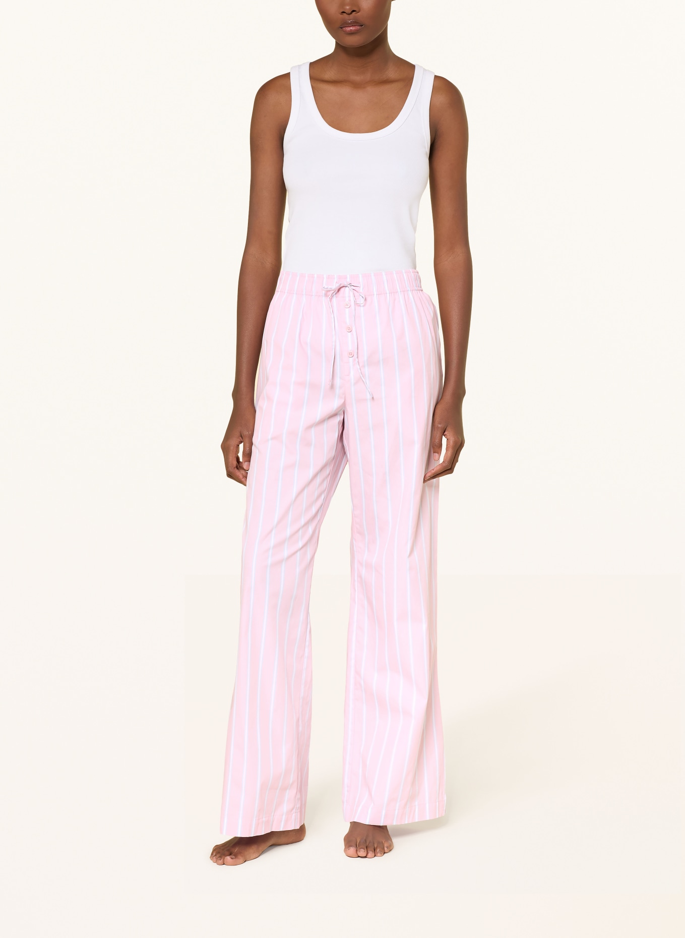 JOCKEY Schlafhose: ROSA / HELLBLAU / WEISS