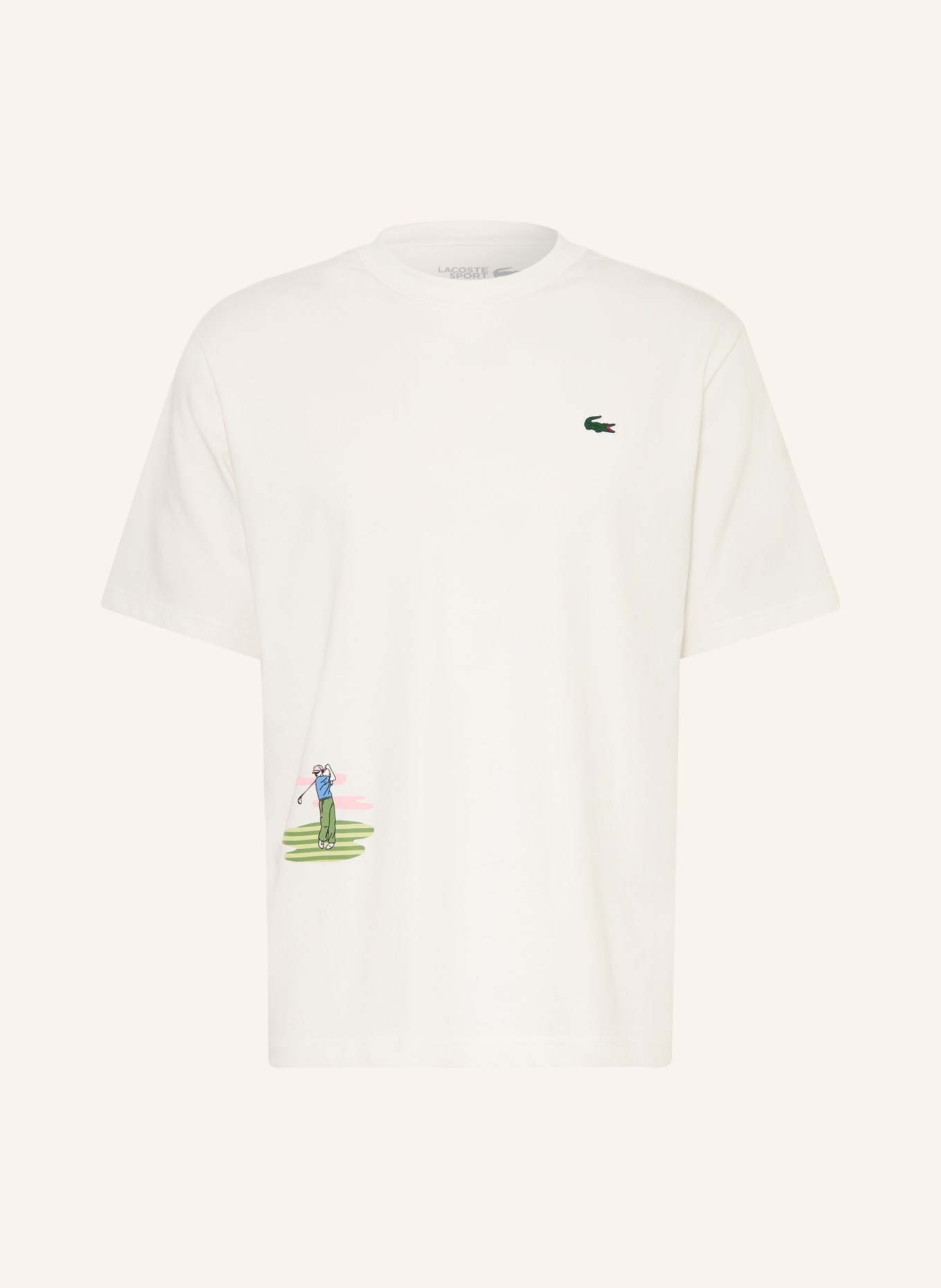 LACOSTE T-shirt: WIT