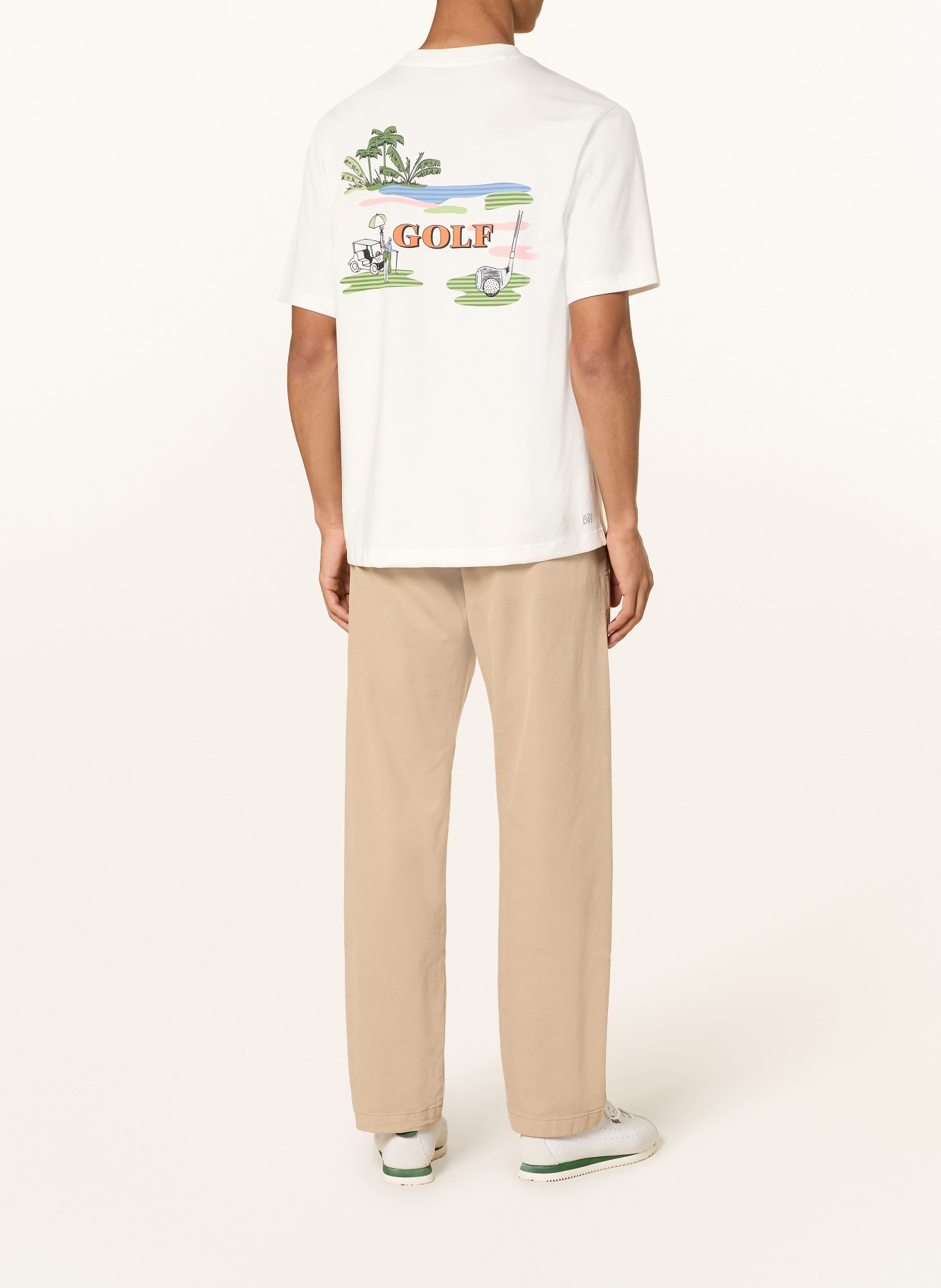 LACOSTE T-shirt: WIT