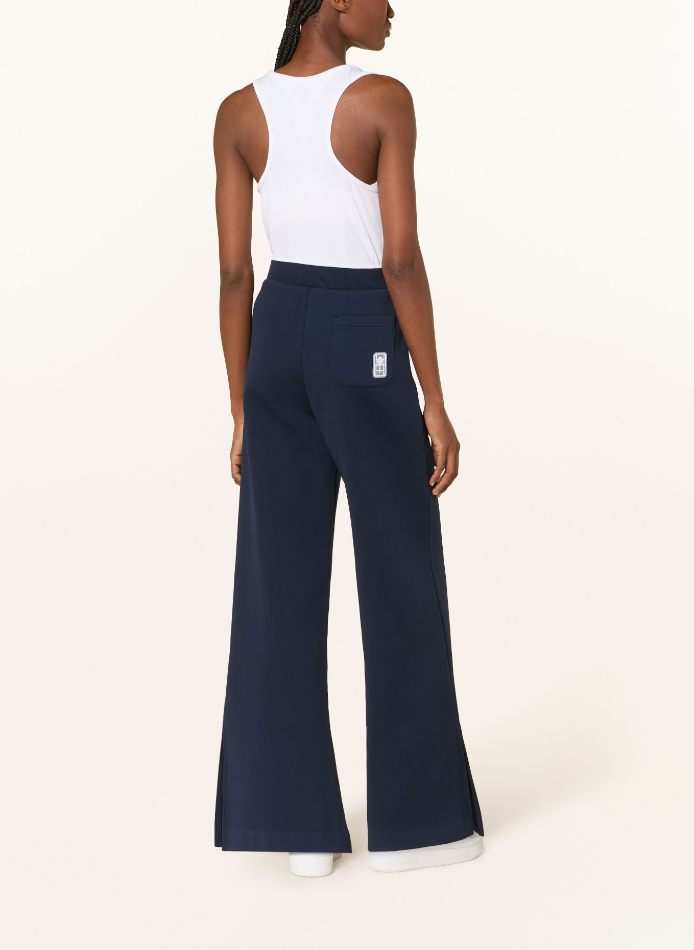 LACOSTE débardeur: BLANC / VERT