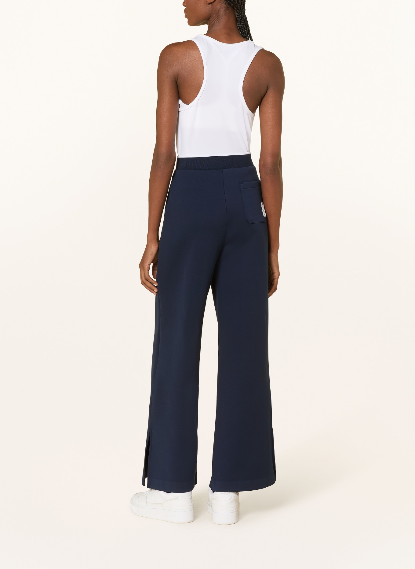 LACOSTE Sweatpants: DUNKELBLAU / WEISS