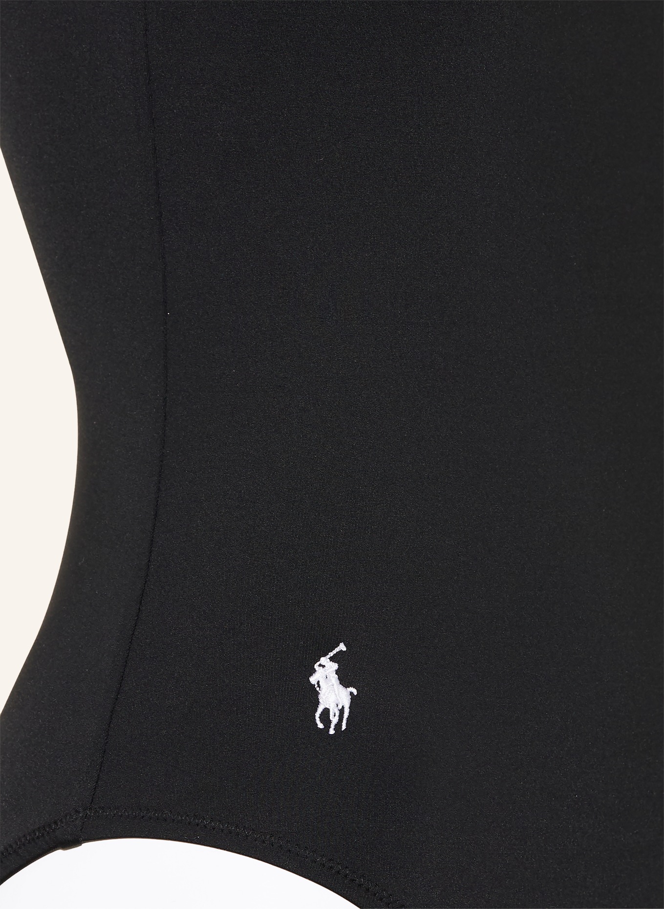 POLO RALPH LAUREN Strój kąpielowy MISSY: CZARNY / BIAŁY