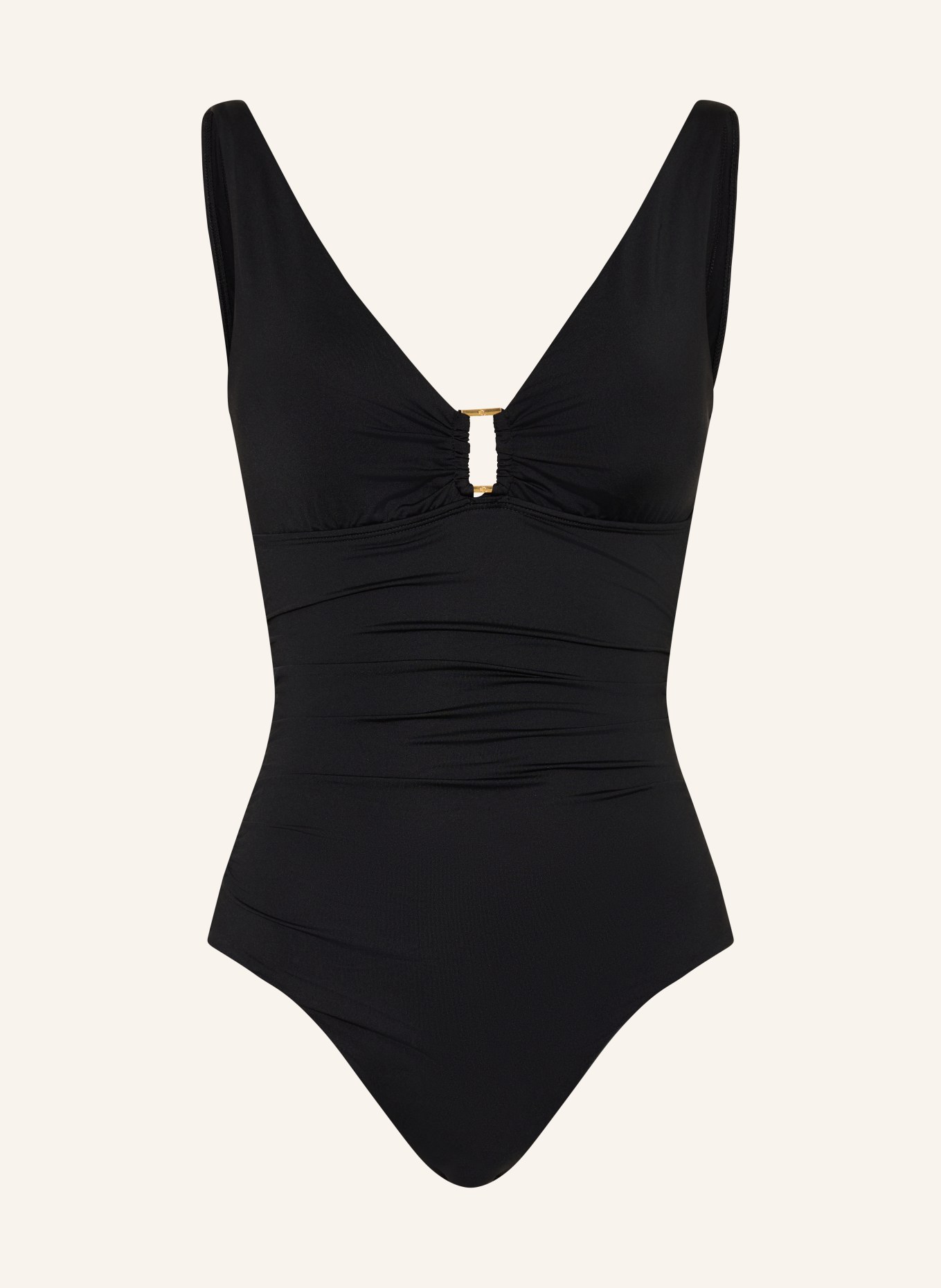 LAUREN RALPH LAUREN Badeanzug BEACH CLUB SOLIDS: SCHWARZ