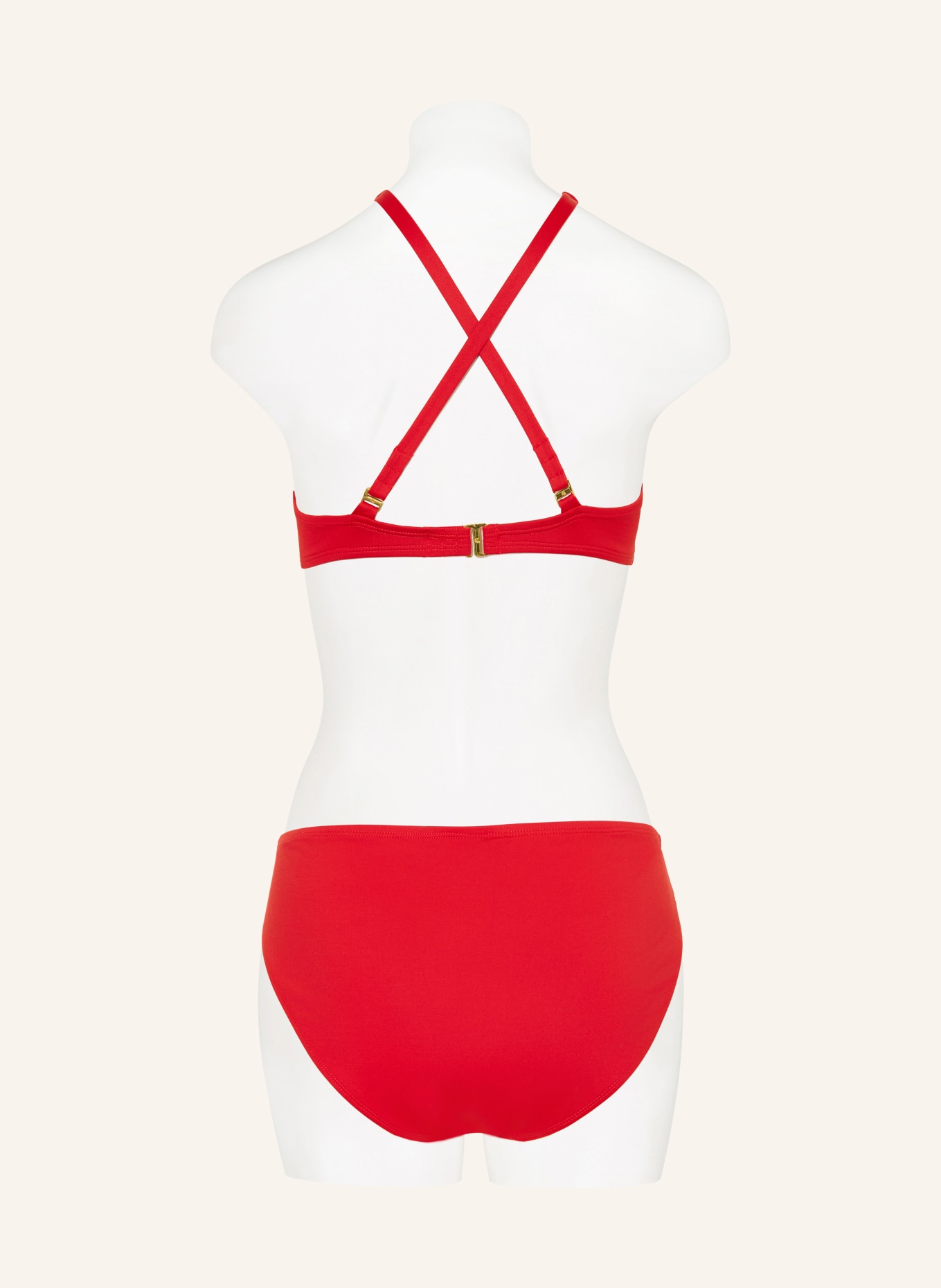 LAUREN RALPH LAUREN Bralette-Bikini-Top BEACH CLUB SOLIDS: ROT