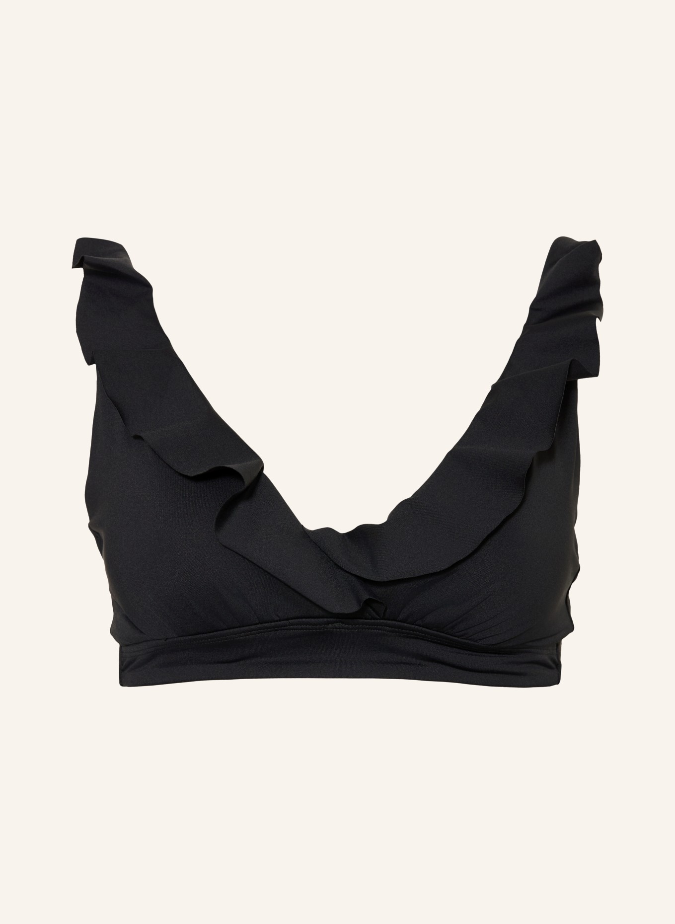 LAUREN RALPH LAUREN Bikini-top met beugels BEACH CLUB SOLIDS: ZWART