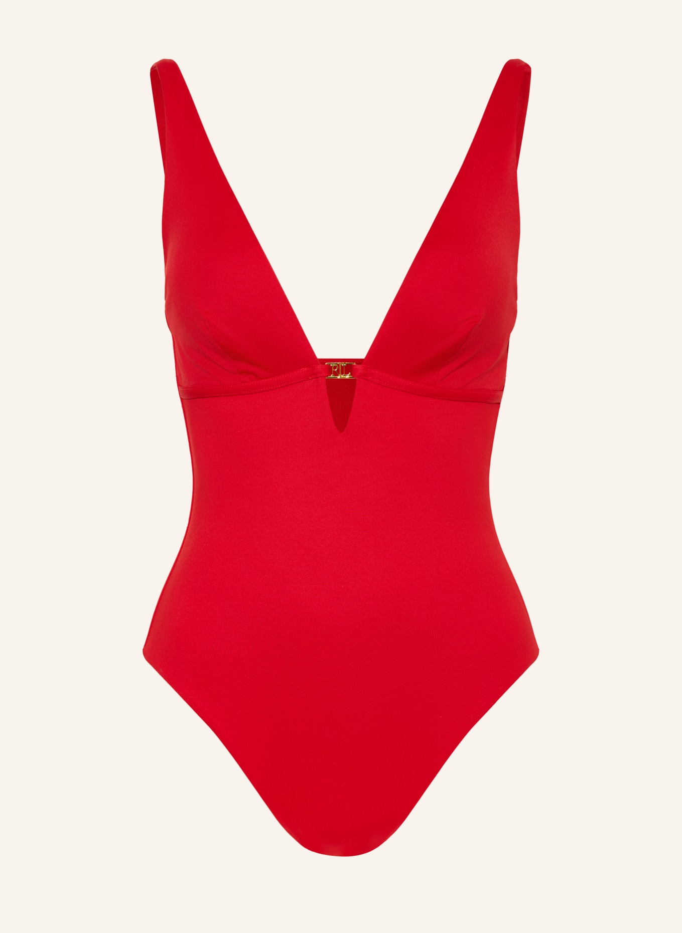 LAUREN RALPH LAUREN Badeanzug BEACH CLUB SOLIDS: ROT